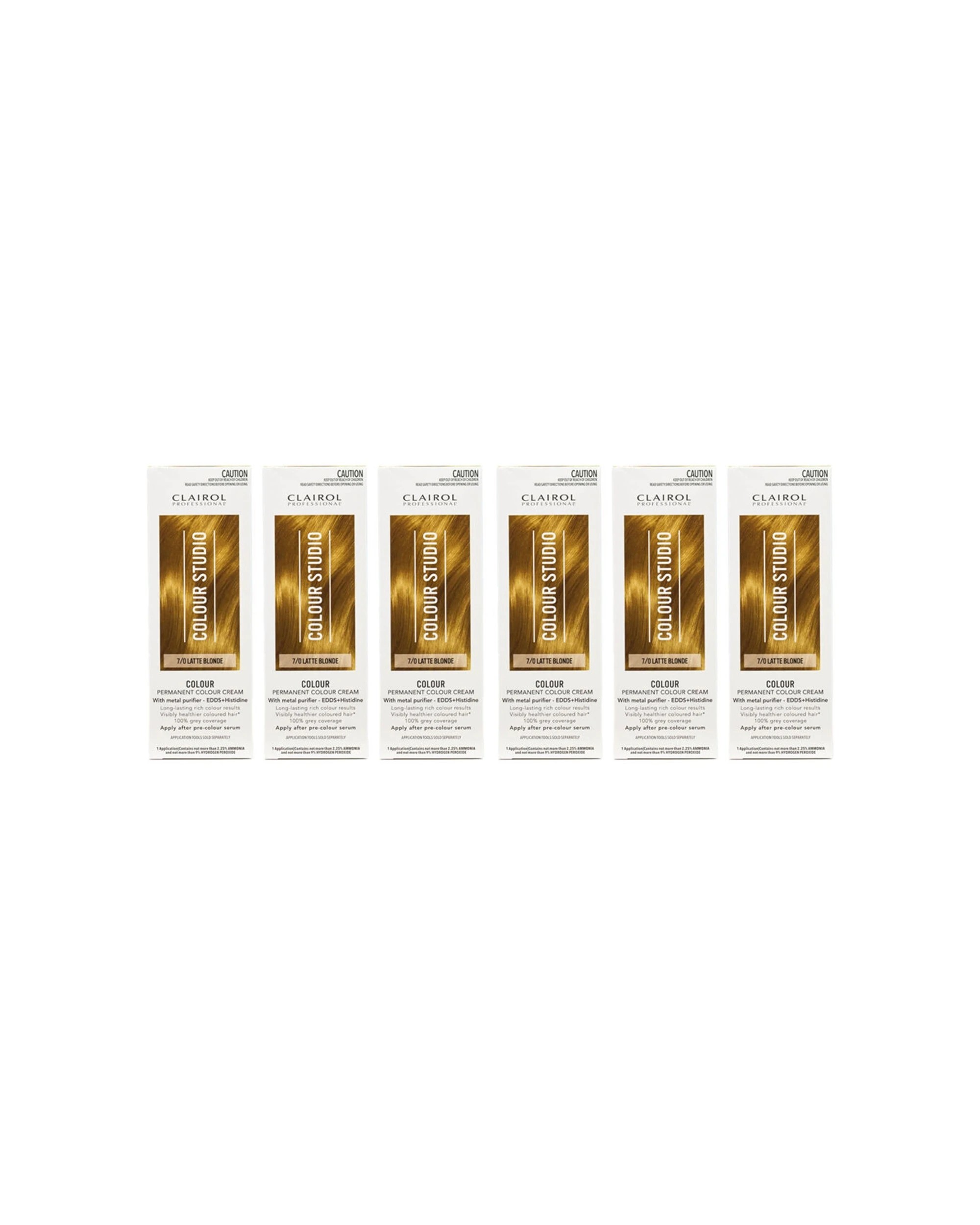 1 Clairol 6PK Professional Permanent Hair Colour Long Lasting Coverage Creams - Beige, 1 of 5