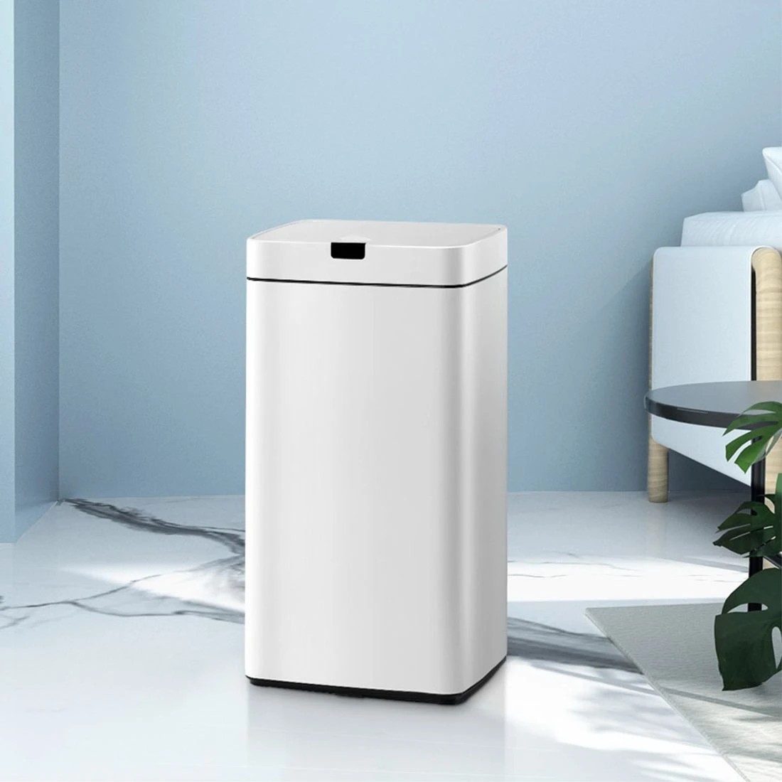 3 Devanti 45L Motion Sensor Bin Rubbish Automatic - White, 3 of 6