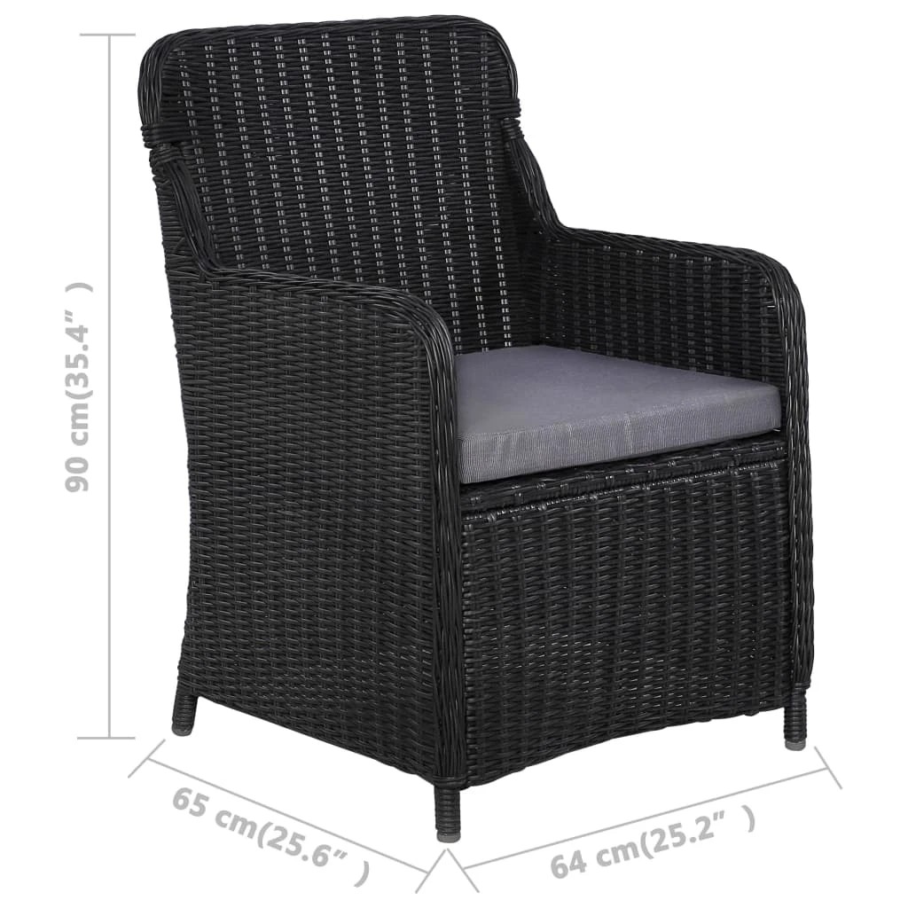 7 vidaXL Armchair Removable Covers - Black, 7 of 7