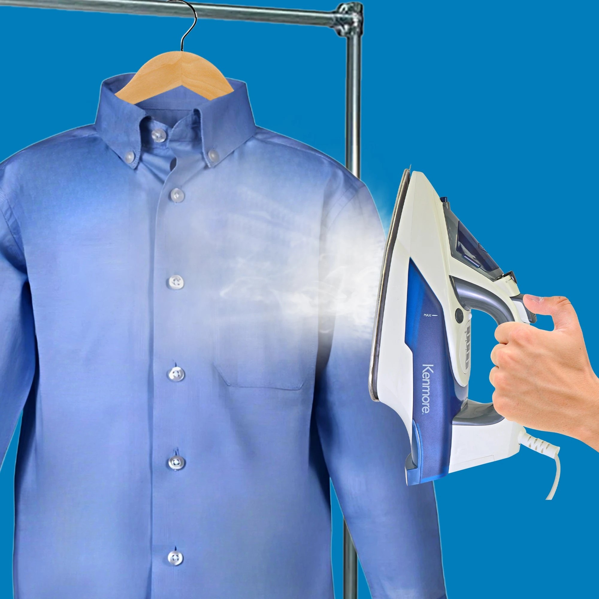 5 Kenmore Clothing Steam Iron (Blue) - White, 5 of 8