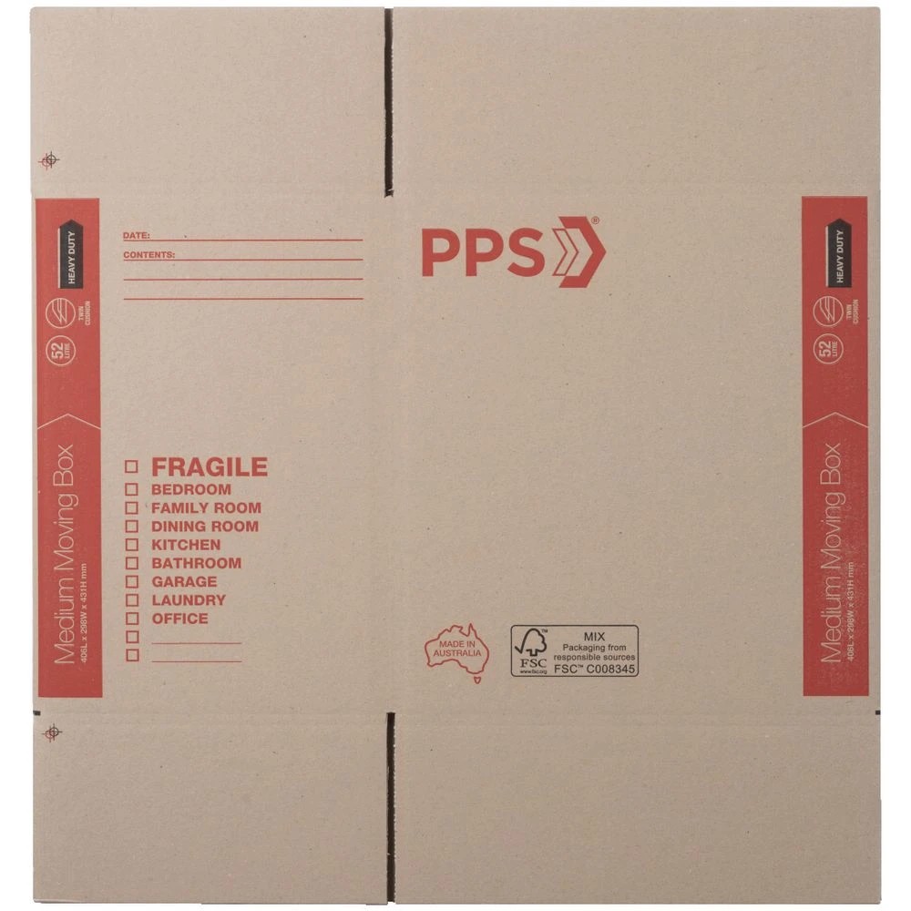 2 PPS Heavy Duty Moving Box Medium 406 x 298 x 431mm, 2 of 3