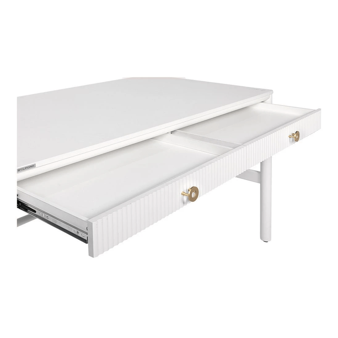 9 Stilford Arcturus 2 Drawer 1500mm Desk White, 9 of 10