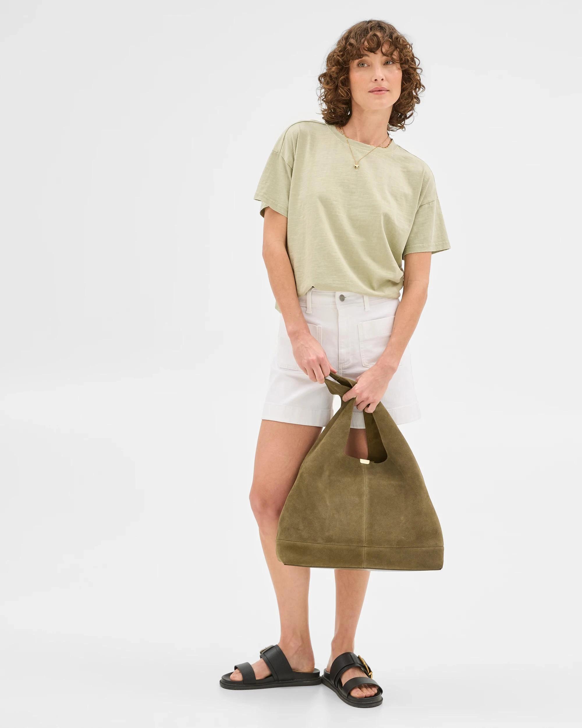 3 Target Australian Cotton Relaxed Slub T-Shirt ALOE VERA, 3 of 7