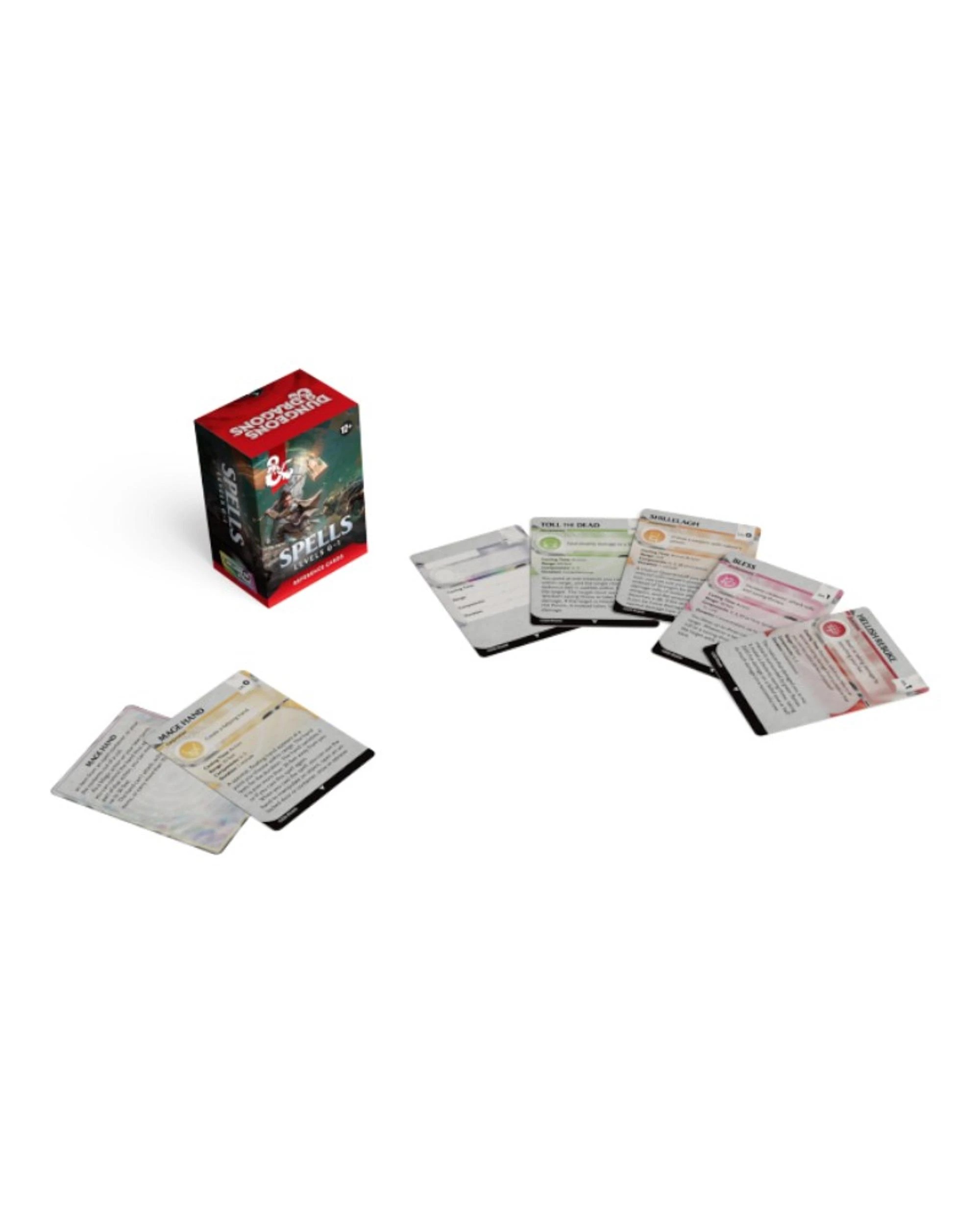2 Dungeons and Dragons Spells Levels 0-1 Reference Cards, 2 of 5