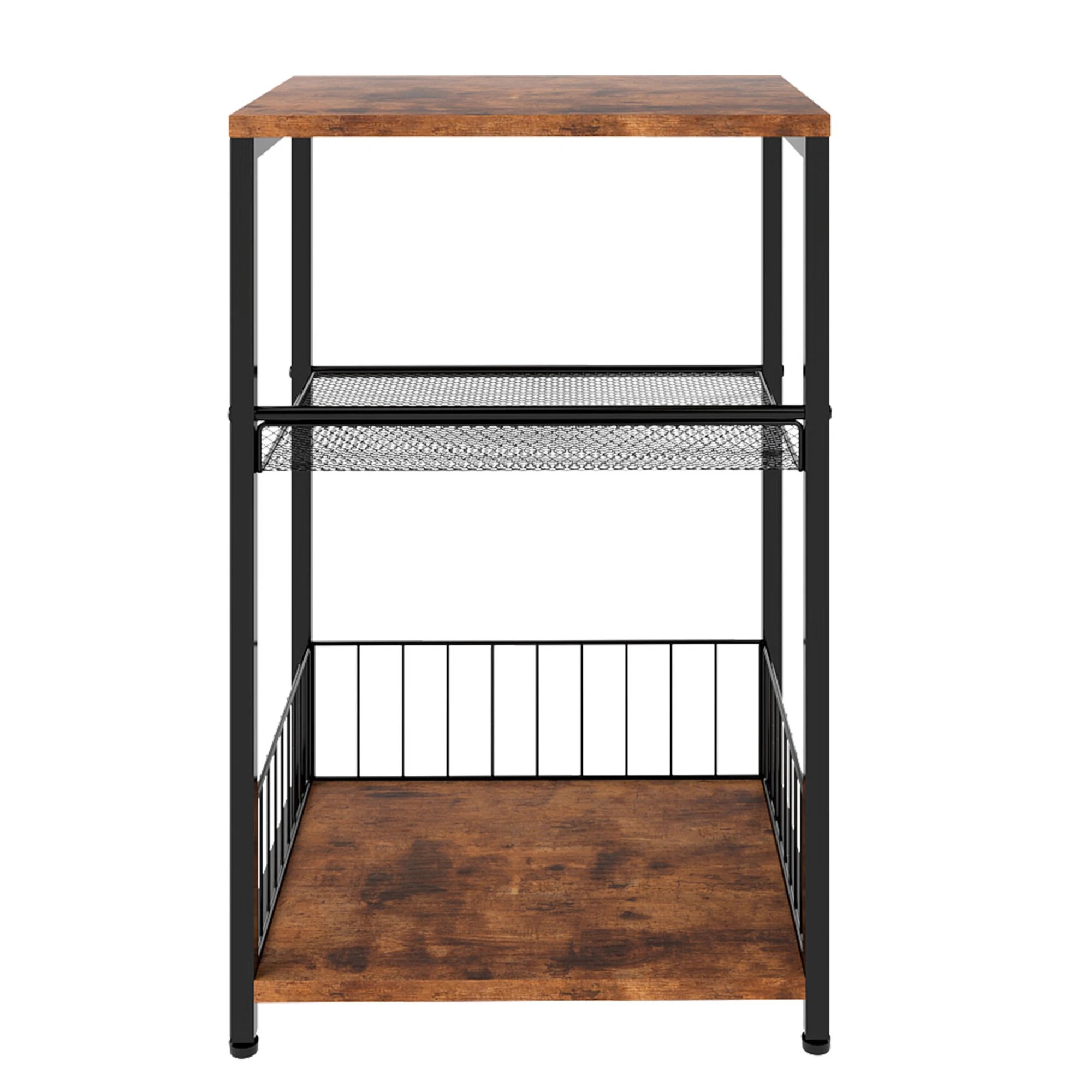 2 Levede Side Table  3 Tier Vintage - Brown, 2 of 9