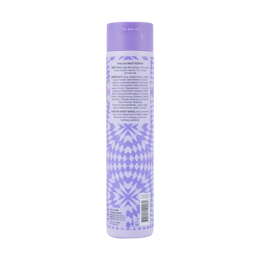 4 OXX Haircare Turn Up the Volume Volumising Conditioner 300ml - Vanilla and Violet Scented, 4 of 4