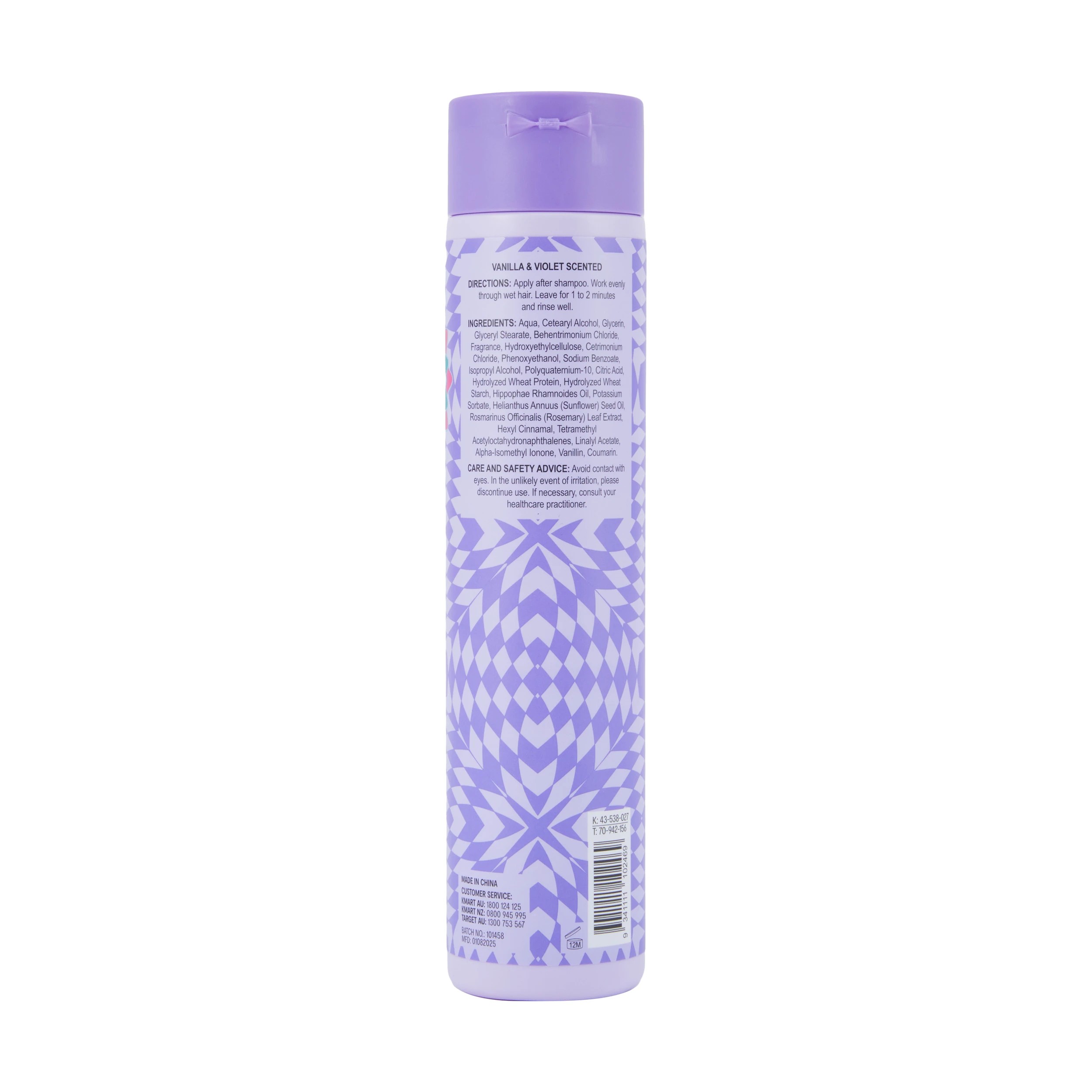 4 OXX Haircare Turn Up the Volume Volumising Conditioner 300ml - Vanilla and Violet Scented, 4 of 4