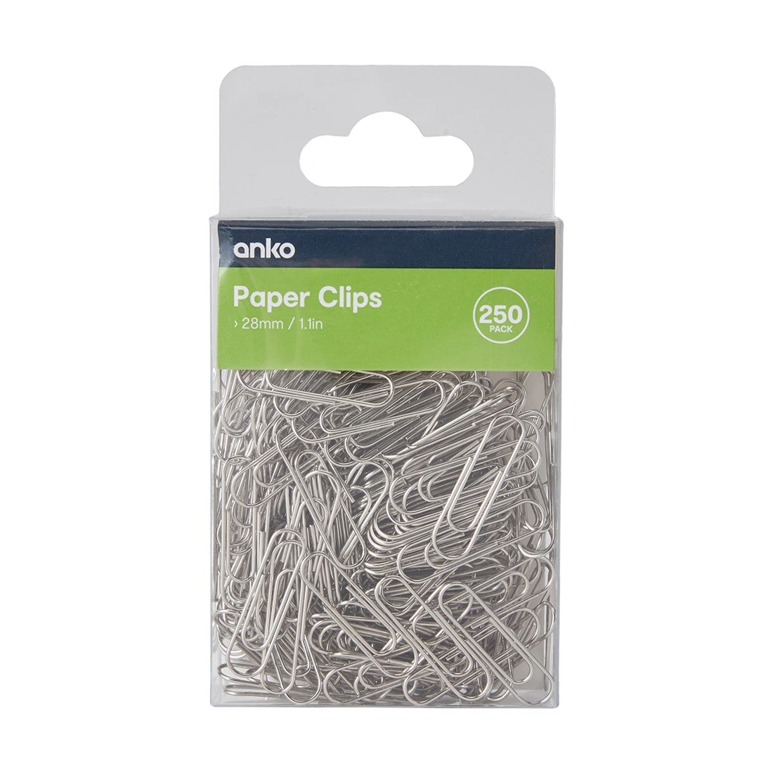 1 250 Pack 28mm Paper Clips - Silver, 1 of 4