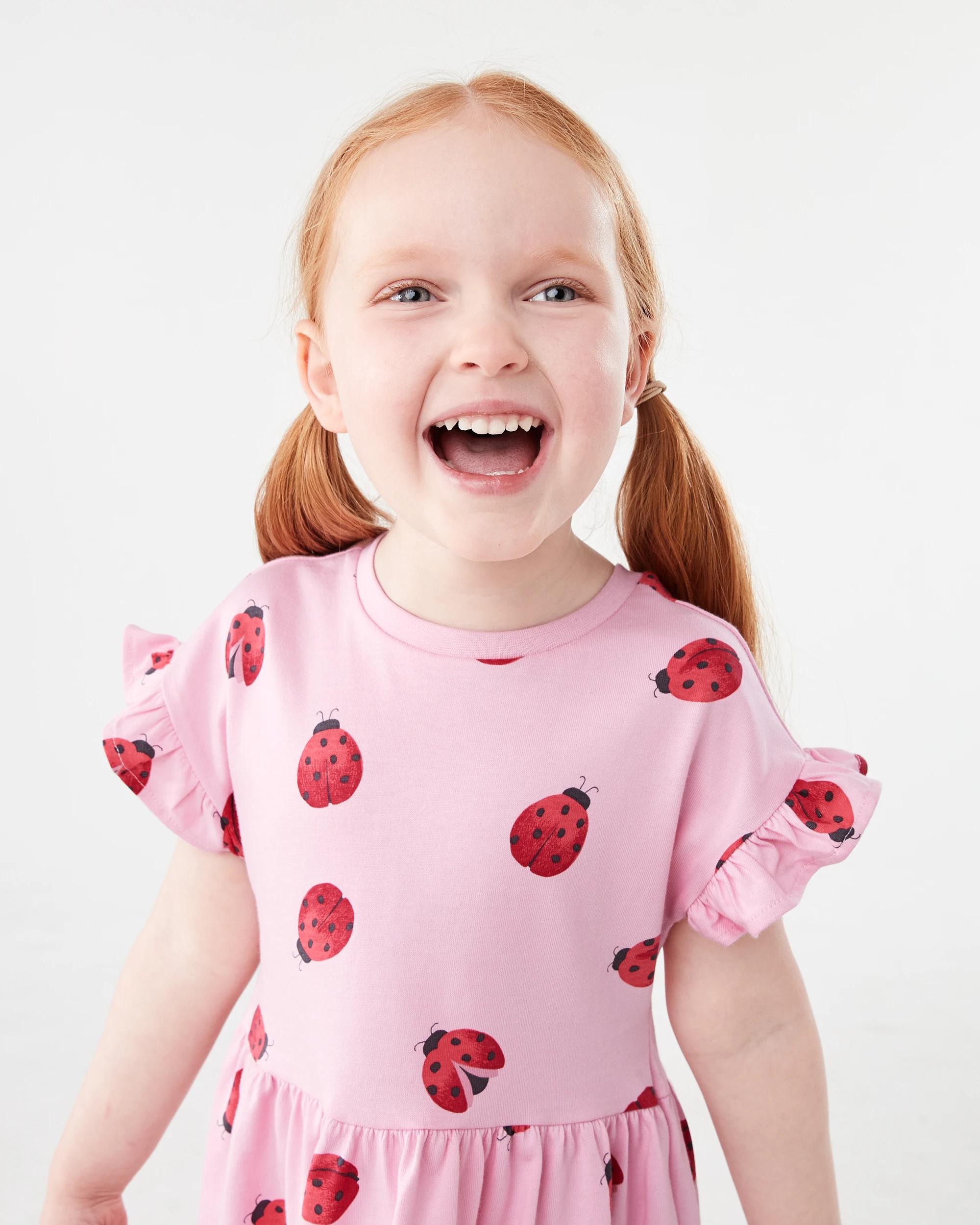 3 Jersey Dress Pnk Bug, 3 of 8