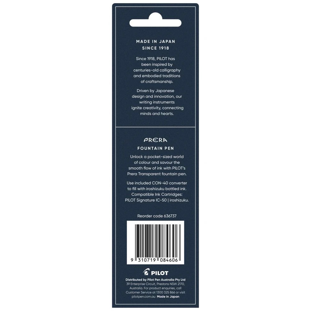 6 PILOT Prera Fountain Pen Translucent Lime Green Barrel, 6 of 6