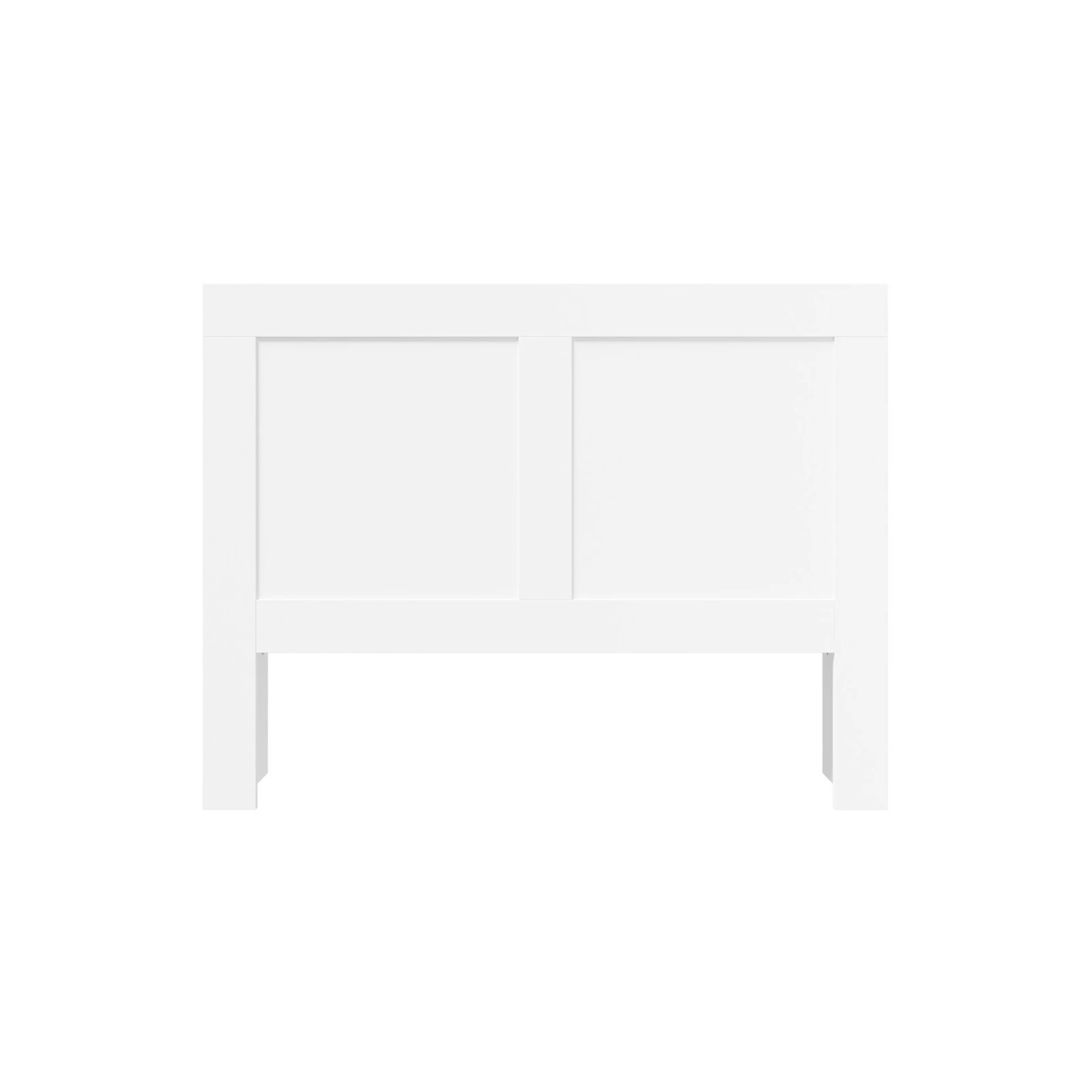 7 Oikiture Headboard Bed Head Double Size Bedhead With Storage Shelves
 - White, 7 of 10