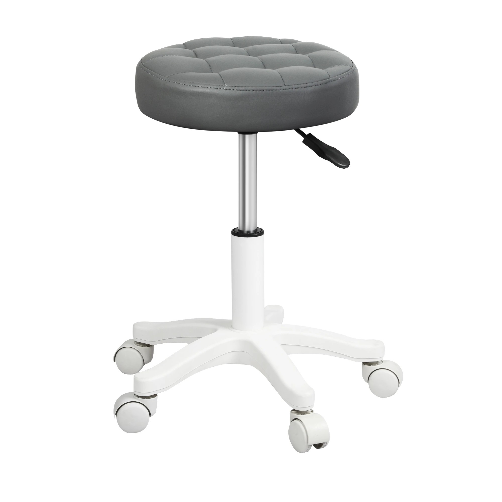 2 Levede 4x Swivel Bar Stools  Adjustable Height - Grey, 2 of 9