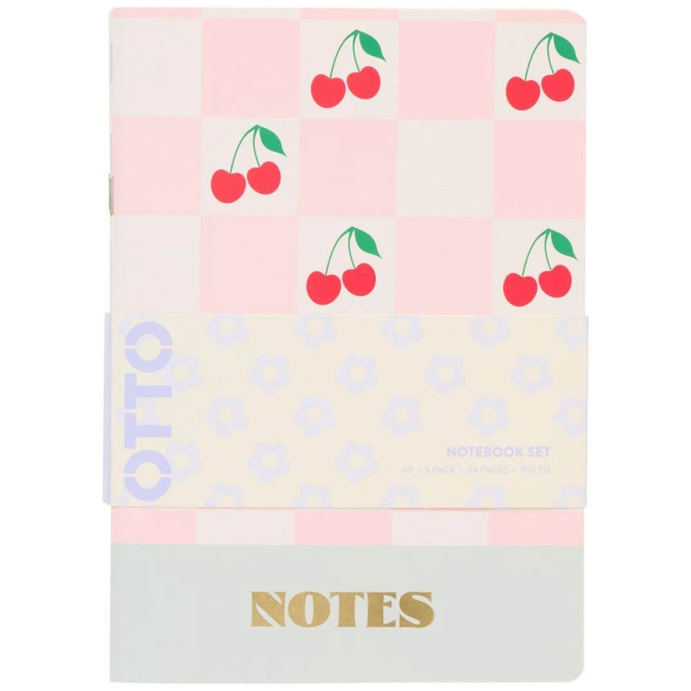 1 Otto Eclectic Pop A5 Notebook 64 Pages 3 Pack, 1 of 5