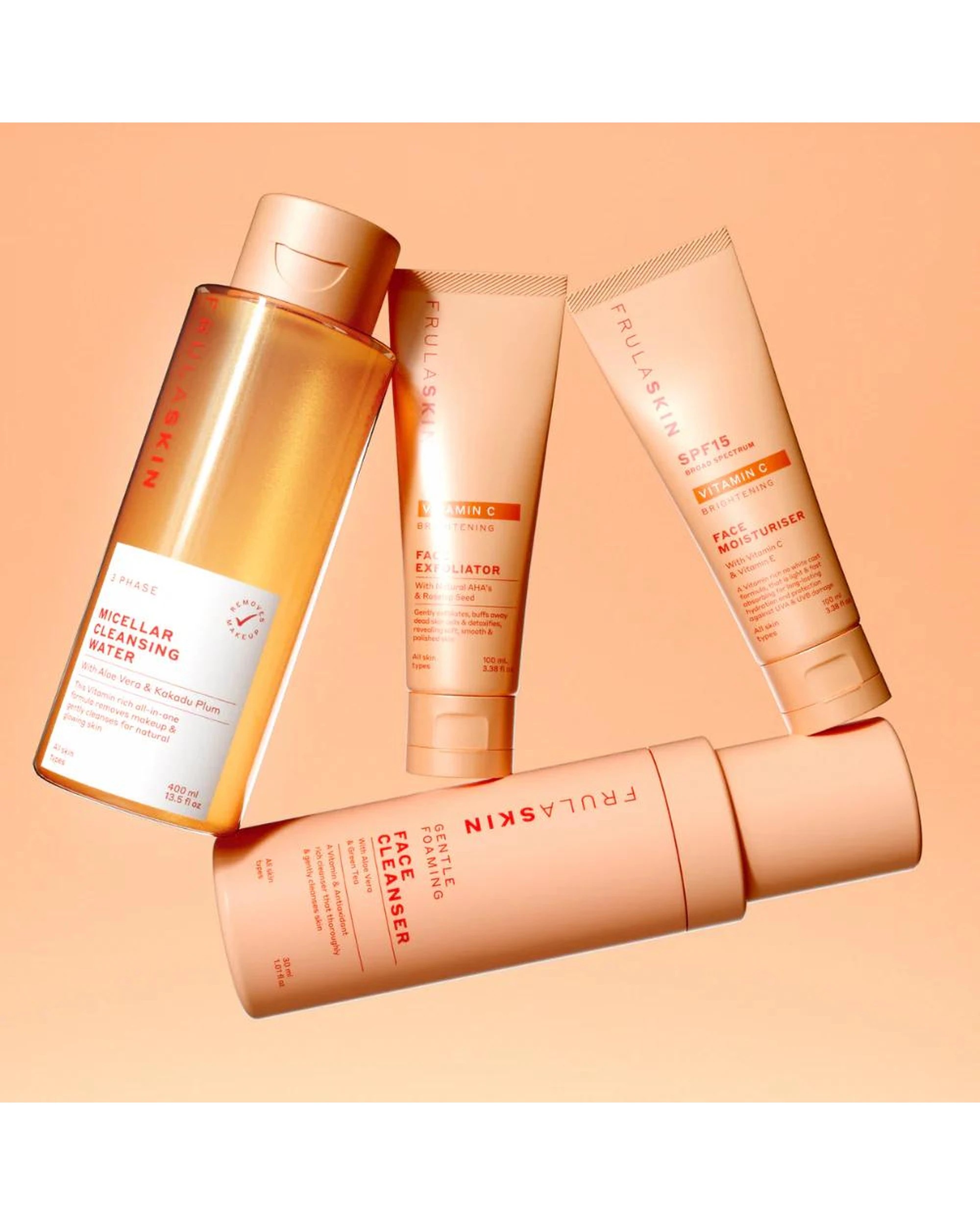 5 3 x Frula Skin 3 Phase Micellar Cleansing Water with Aloe Vera & Kakadu Plum 400mL, 5 of 6