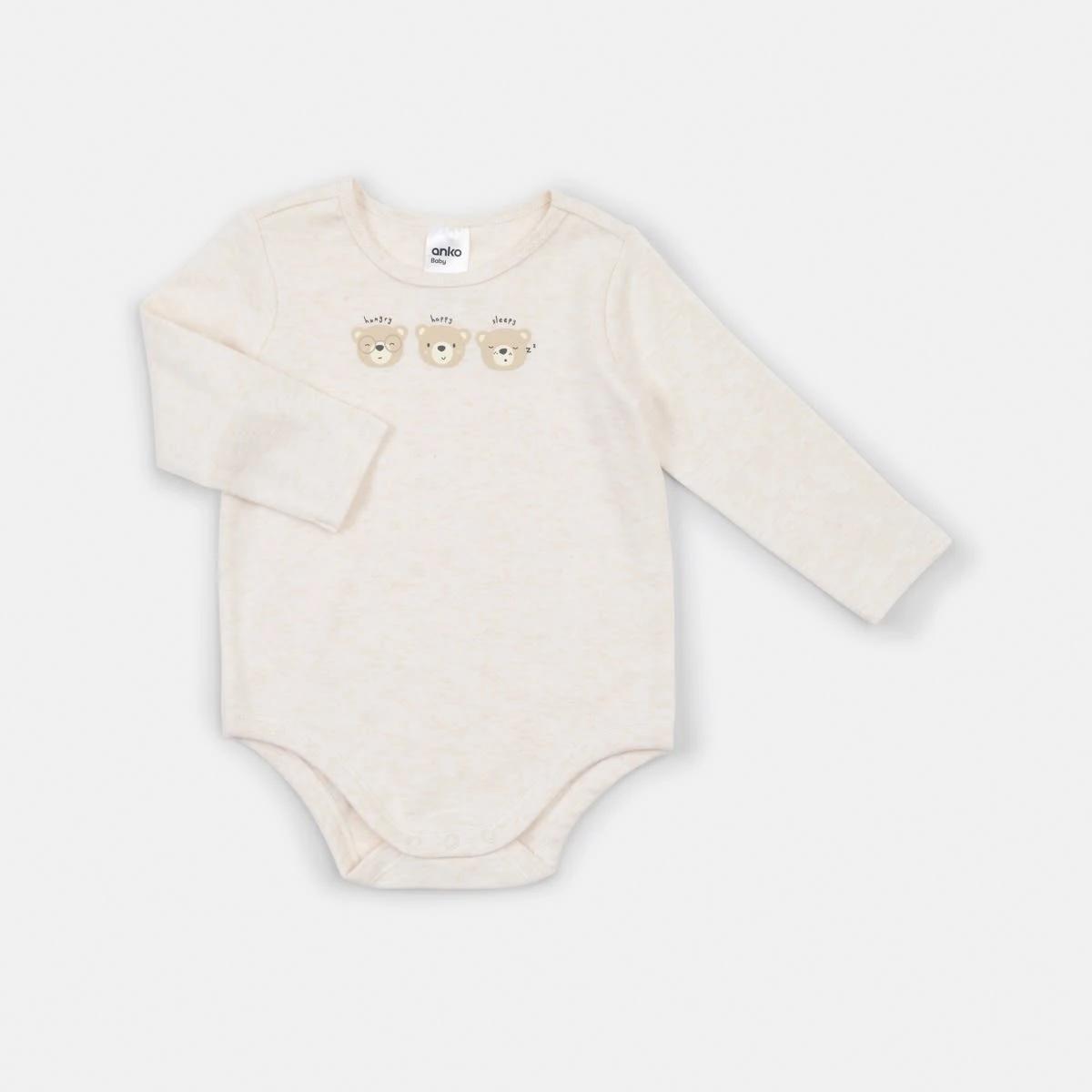 1 Long Sleeve Print Bodysuit Bge 3bears, 1 of 4