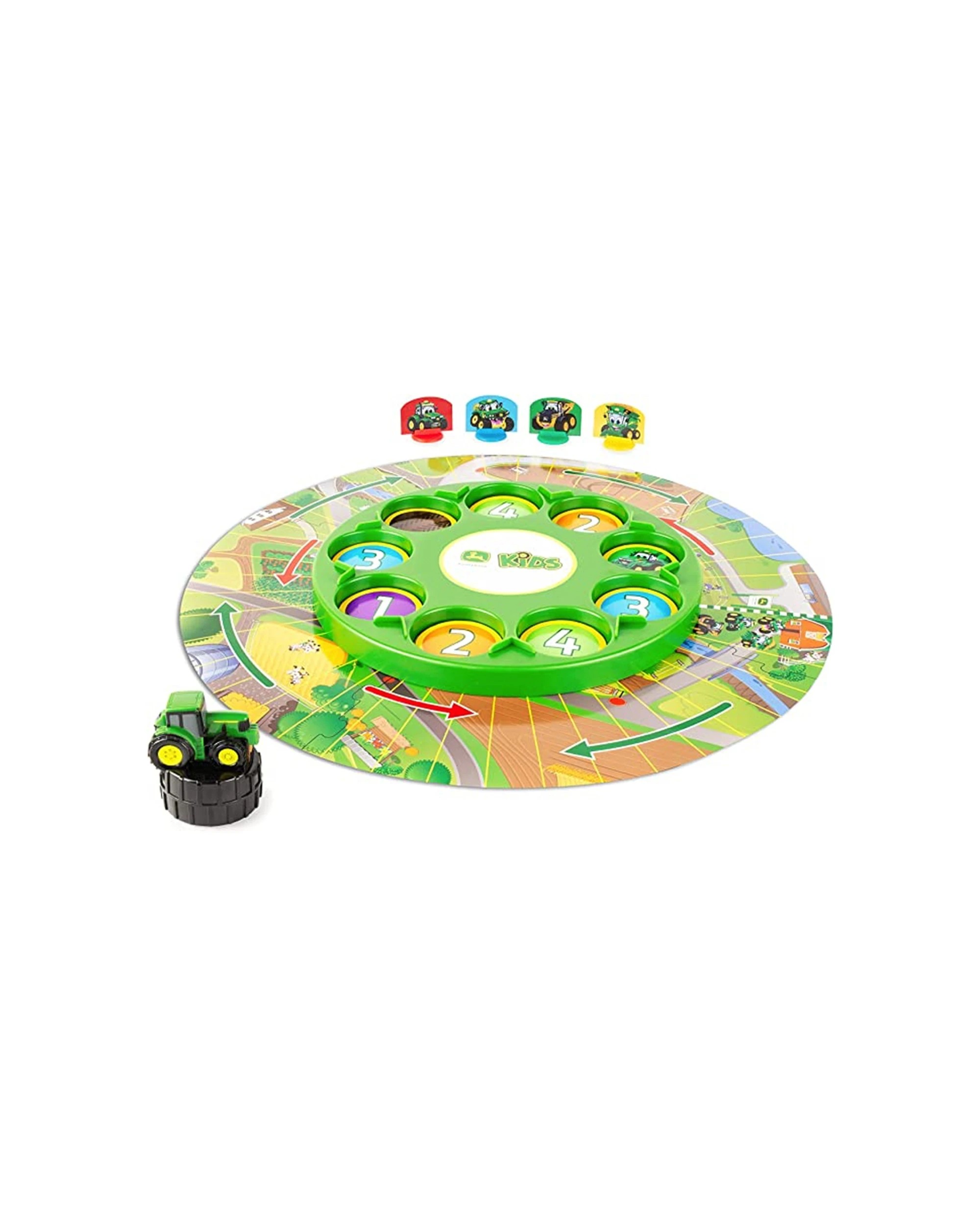 1 John Deere Kids Childrens Go Johnny Go Tractor Board Game 4 Players - Multi, 1 of 5