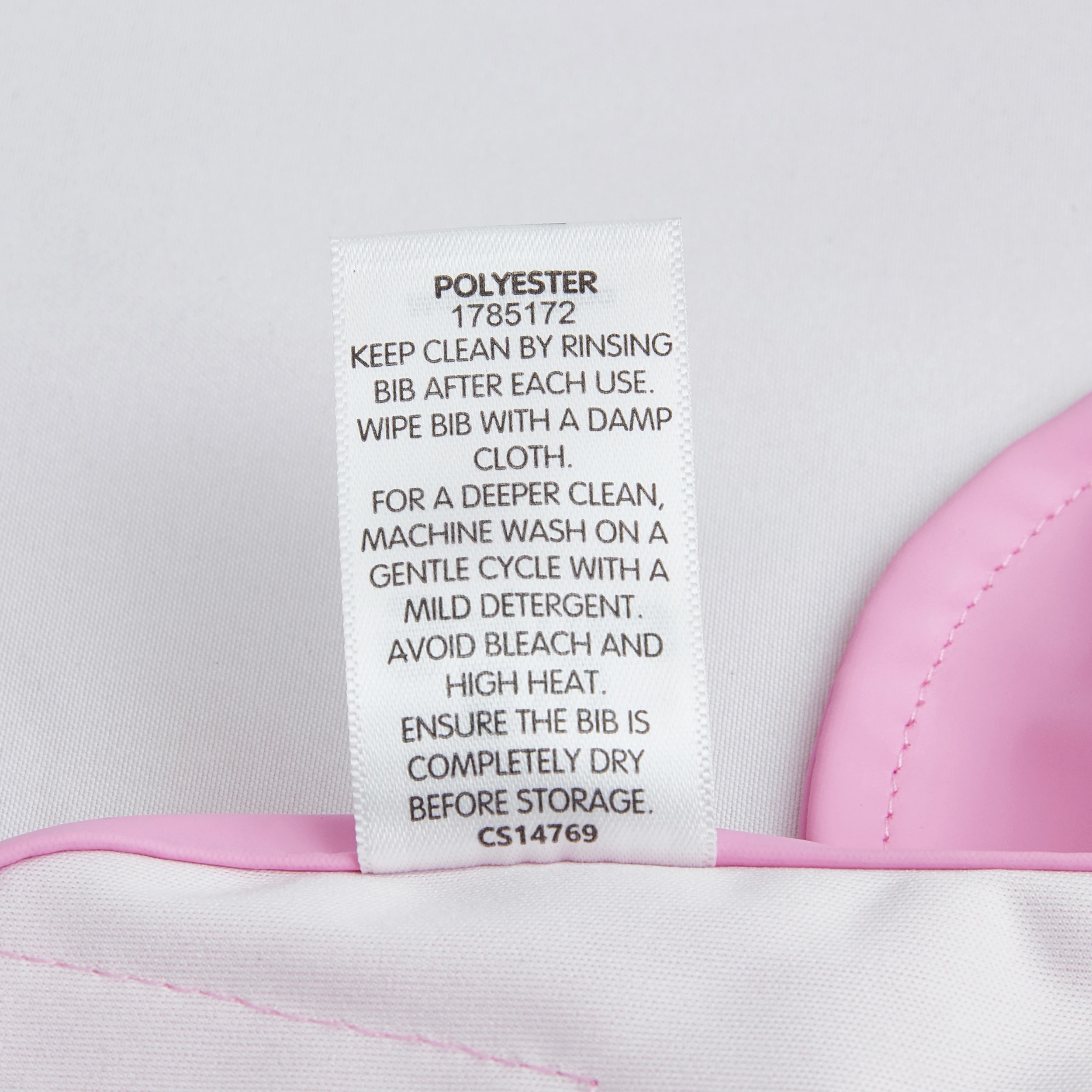 5 Big Softies 2pk Frill Bibs Wipe free - Pink, 5 of 5