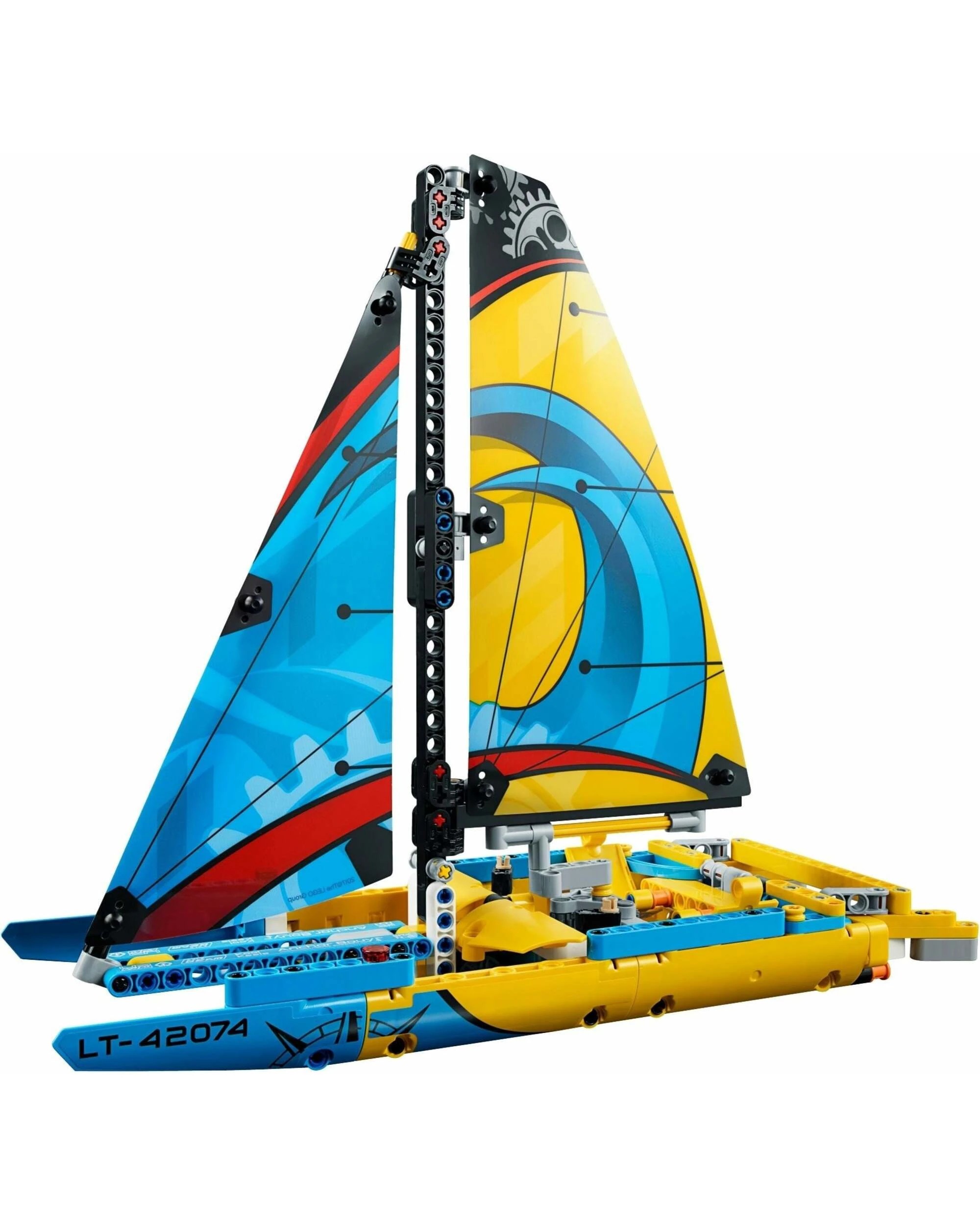 2 LEGO 42074 Racing Yacht & Catamaran 2-in-1 Sailboat Building Kit, 2 of 3