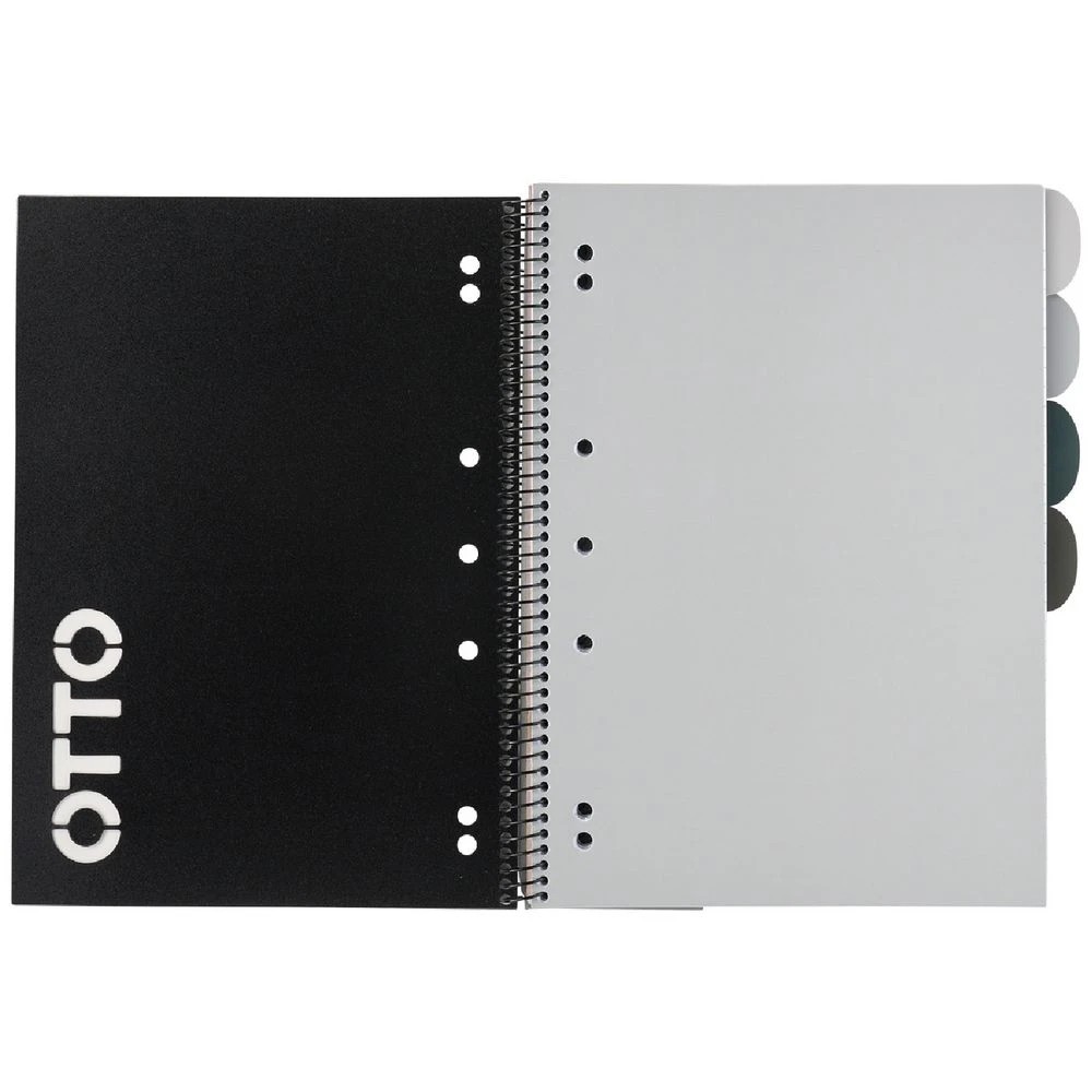 3 Otto A4 5 Subject Notebook 250 Page Black, 3 of 4