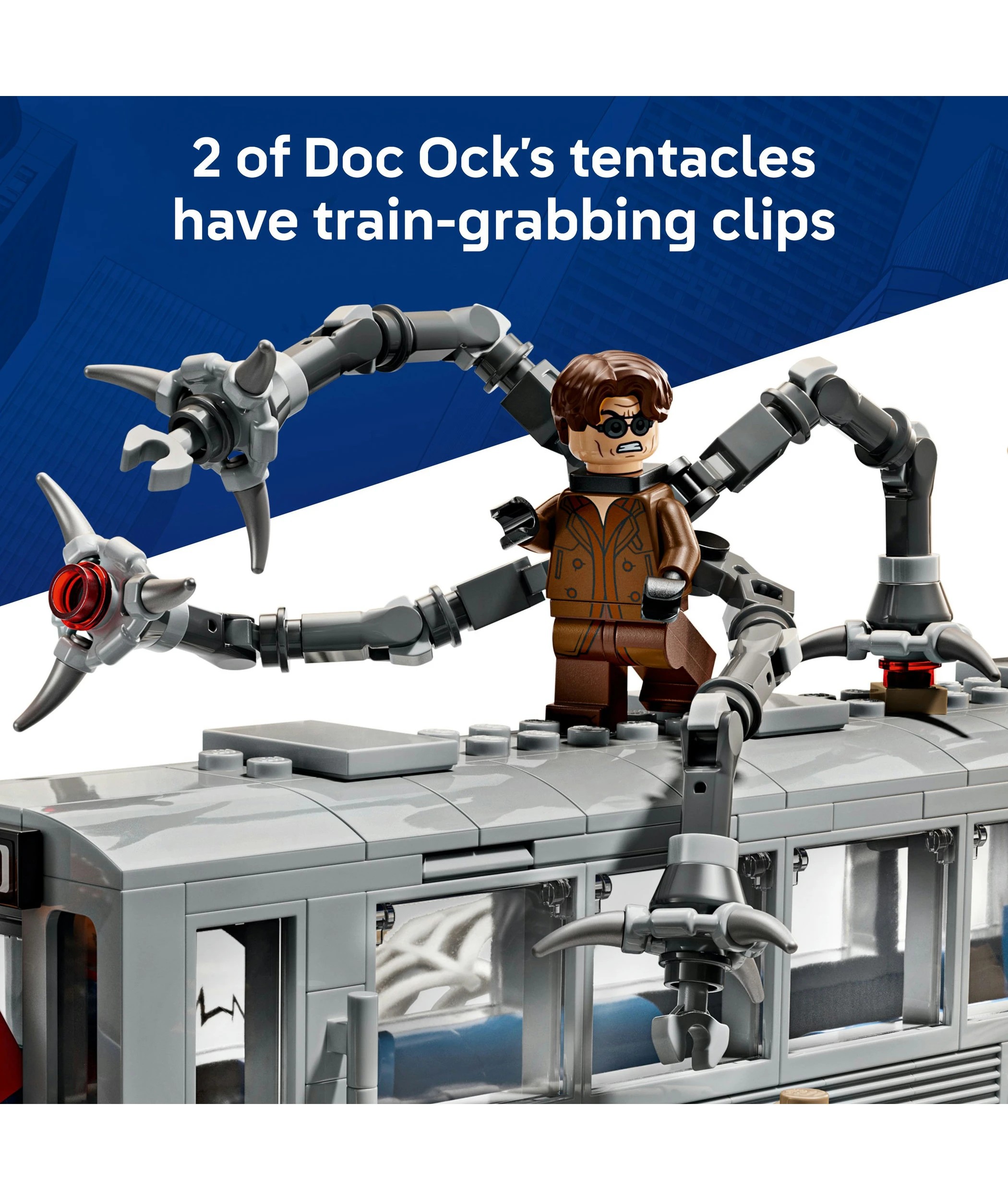 4 LEGO Marvel Super Heroes Spider-Man vs. Doc Ock Subway Train Scene 76321, 4 of 10
