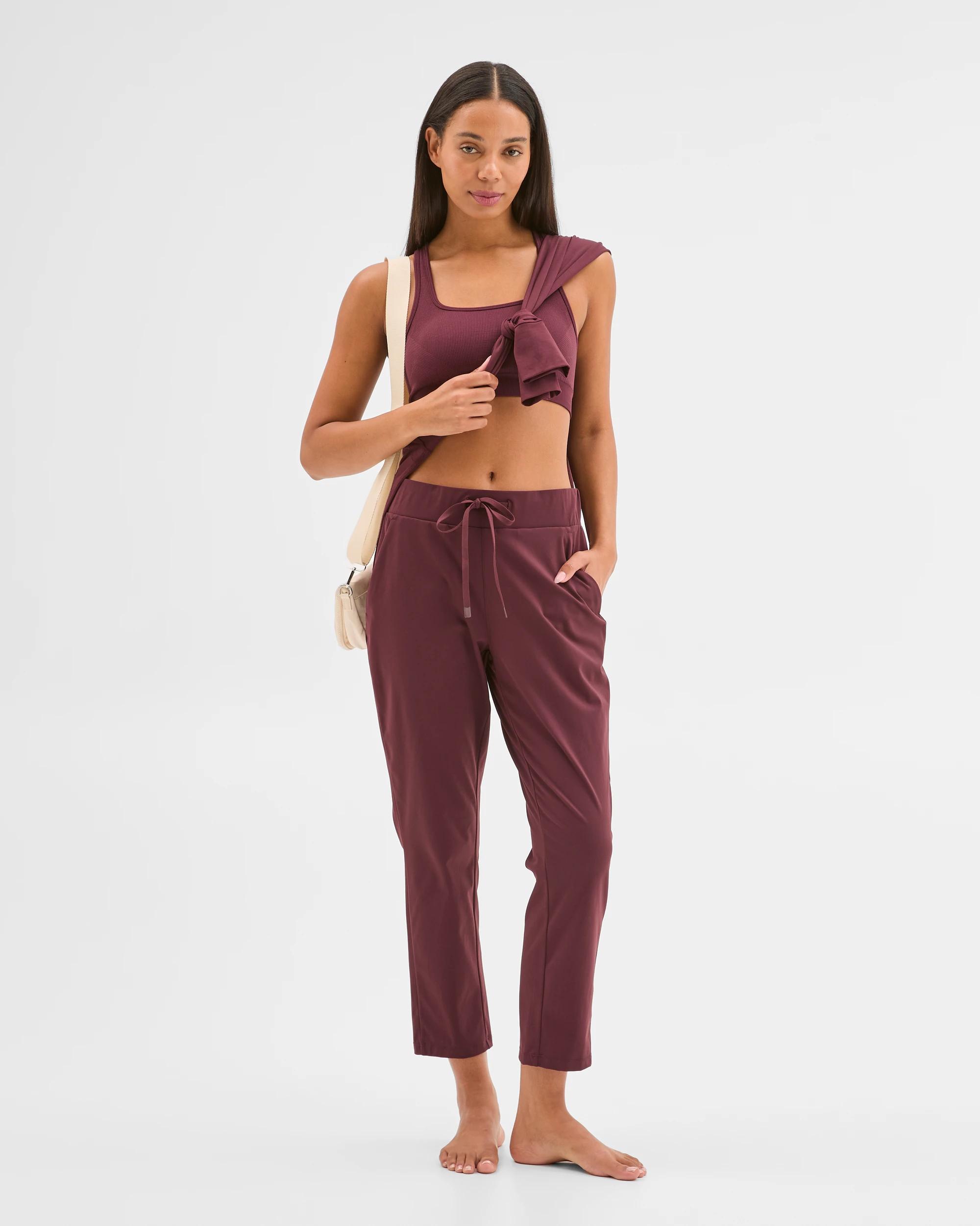 2 Target Active Studio Soft Travel Pants WINETASTING, 2 of 7