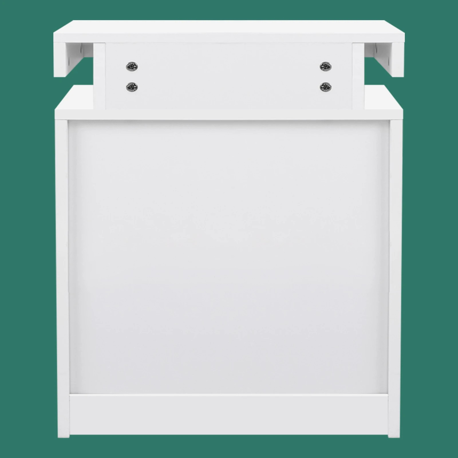 8 Alfordson 2x Bedside Table LED Nightstand 2 Drawers High Gloss - White, 8 of 10