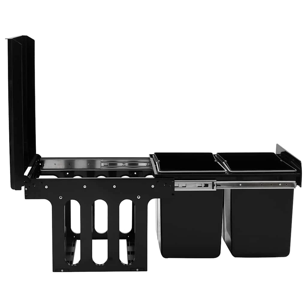 5 Vidaxl Garbage Can - Black, 5 of 7