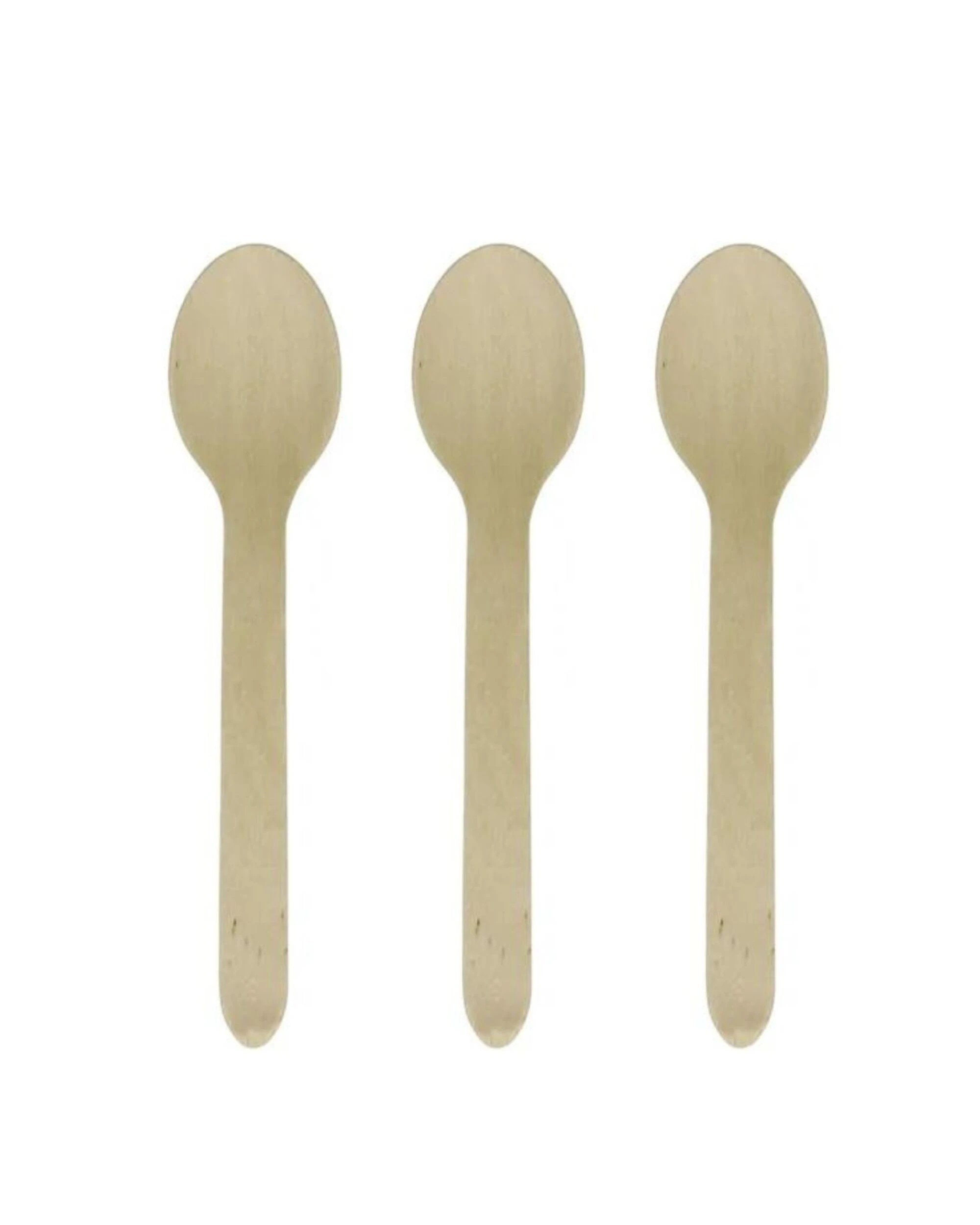 1 Spice Sustainable Eco Wooden Spoons Pack of 50 - Natural, 1 of 1