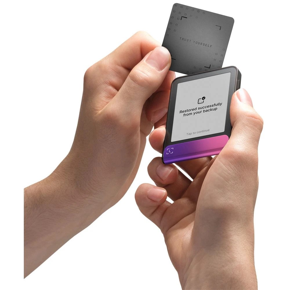 3 Ledger Flex Crypto Wallet with Recovery Key Crimson Magenta, 3 of 9