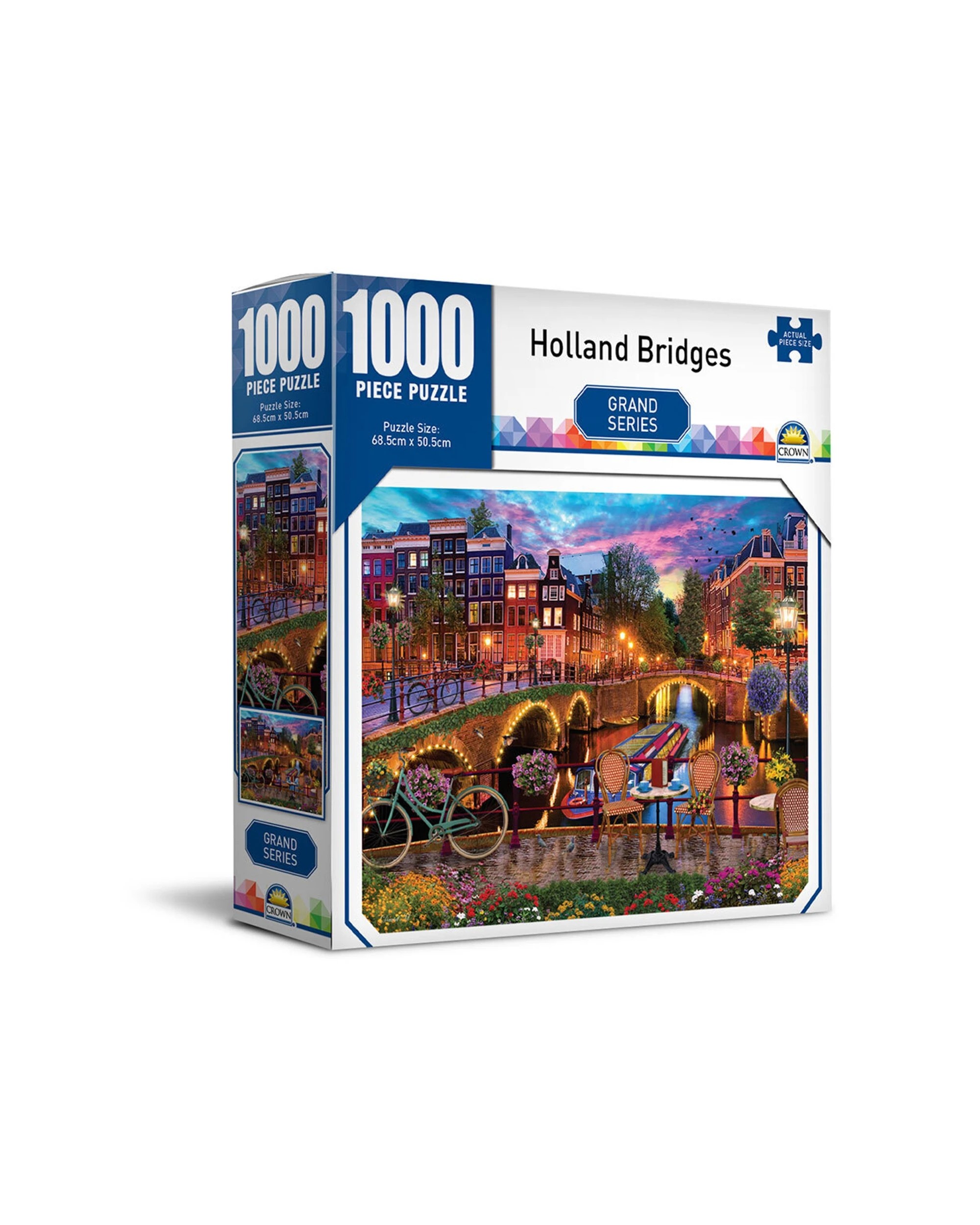 1 Crown 1000pc Holland Bridges Grand Series Jigsaw Puzzle Set - Multi, 1 of 1