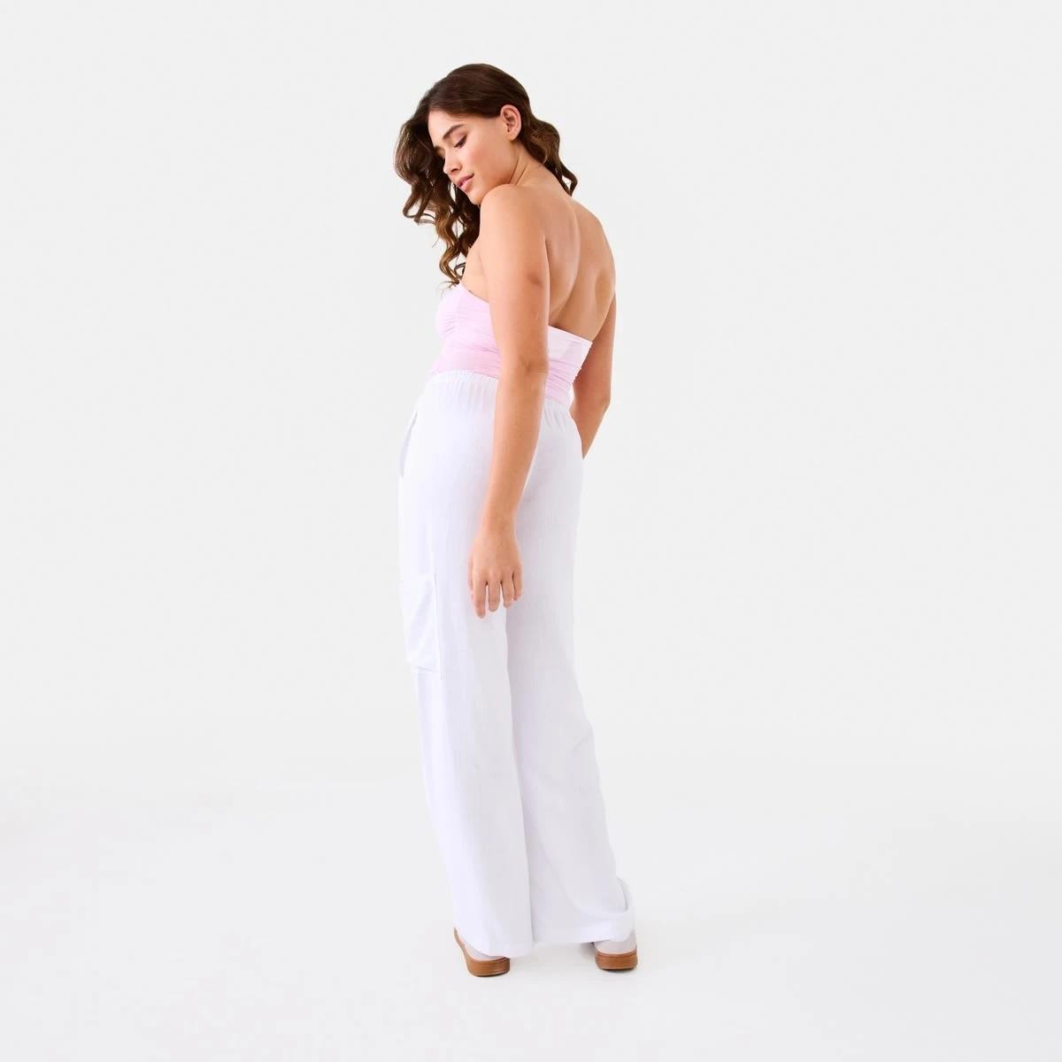 6 Sleeveless Ruched Tube Top Chery Pink, 6 of 9