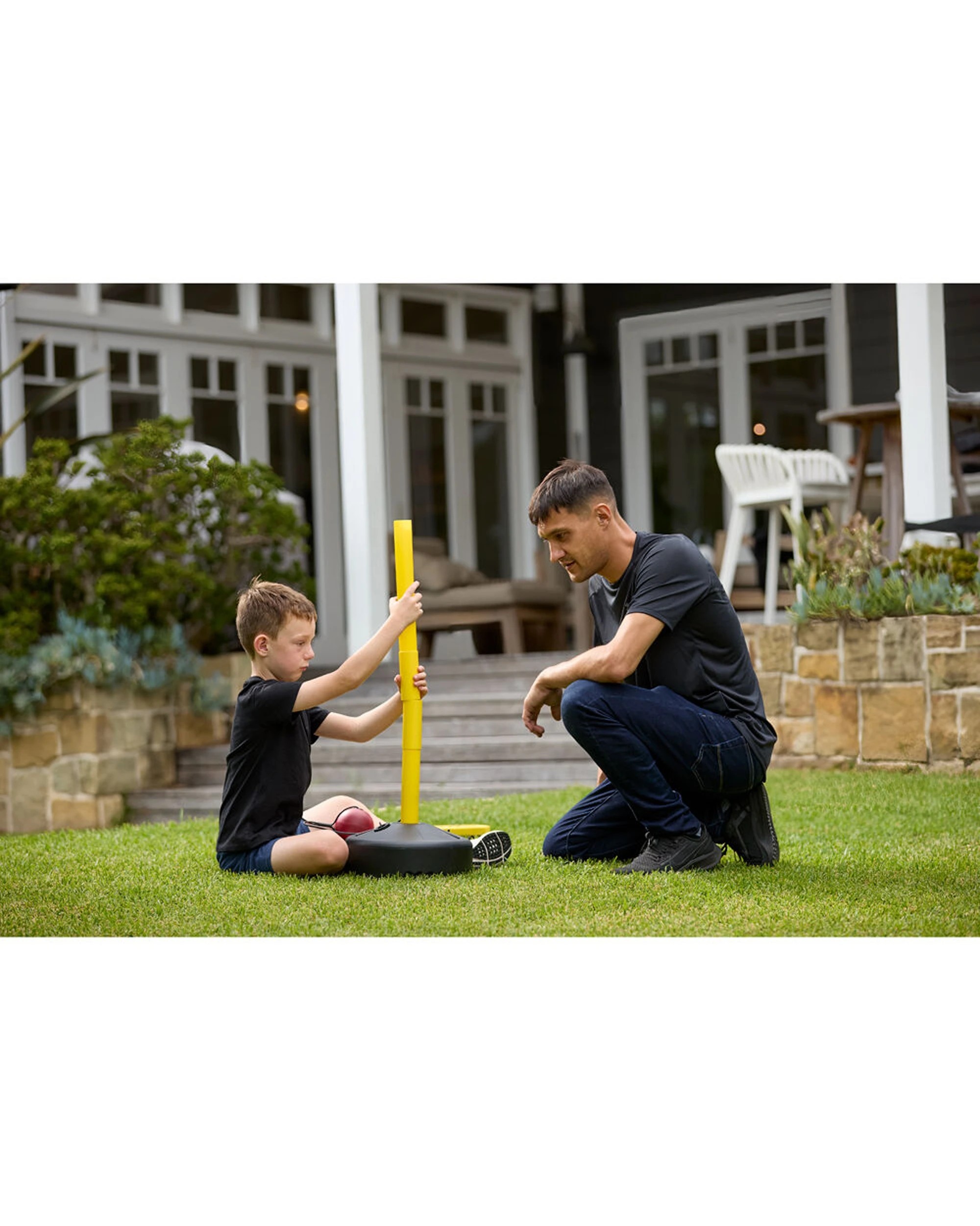 8 Sklz Adjustable Bat-A-Way Junior Cricket Swing Trainer Equipment Portable - Yellow, 8 of 8