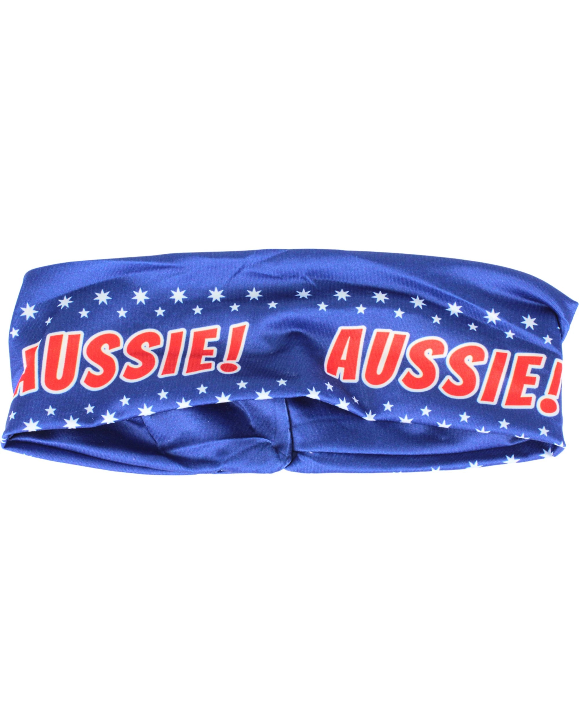 1 Partyrama Aussie Aussie Aussie Fabric Headband - Blue, 1 of 3