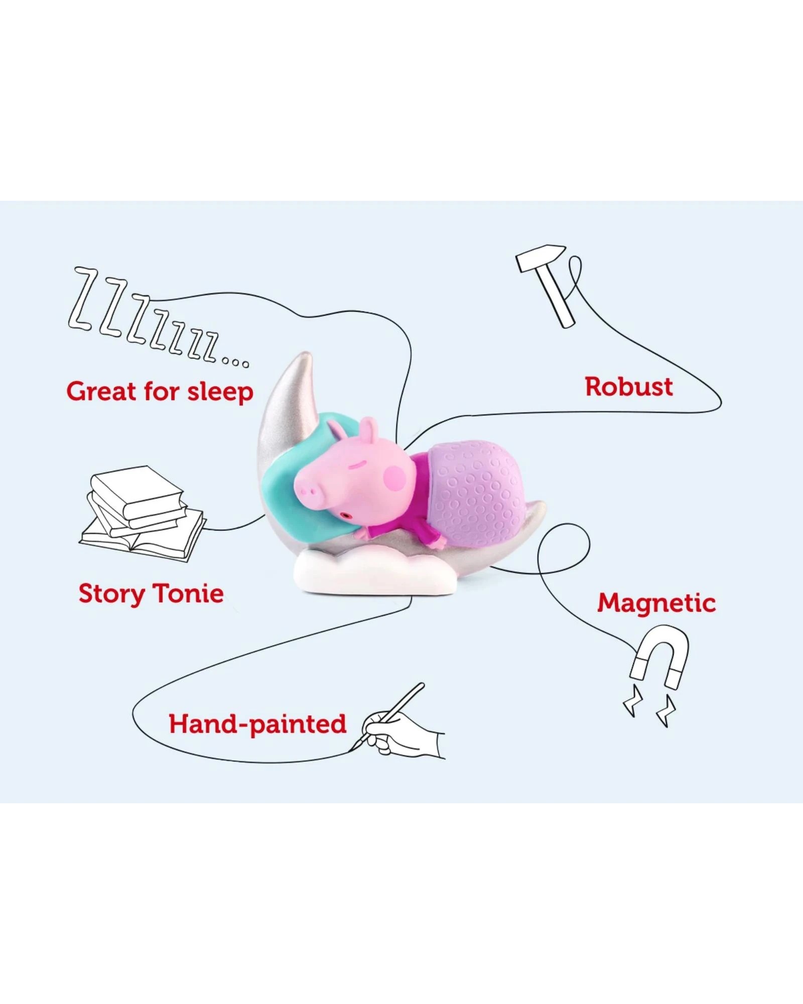 3 Tonies - Peppa Pig - Peppa's Bedtime Stories Tonie Audio Character - Multi, 3 of 6