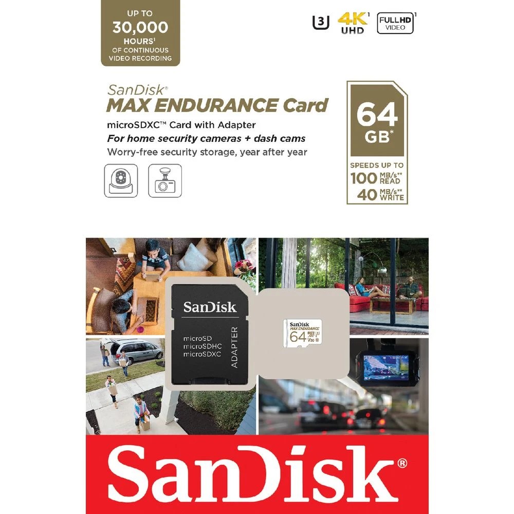 3 SanDisk 64GB Max Endurance microSDXC Memory Card, 3 of 4