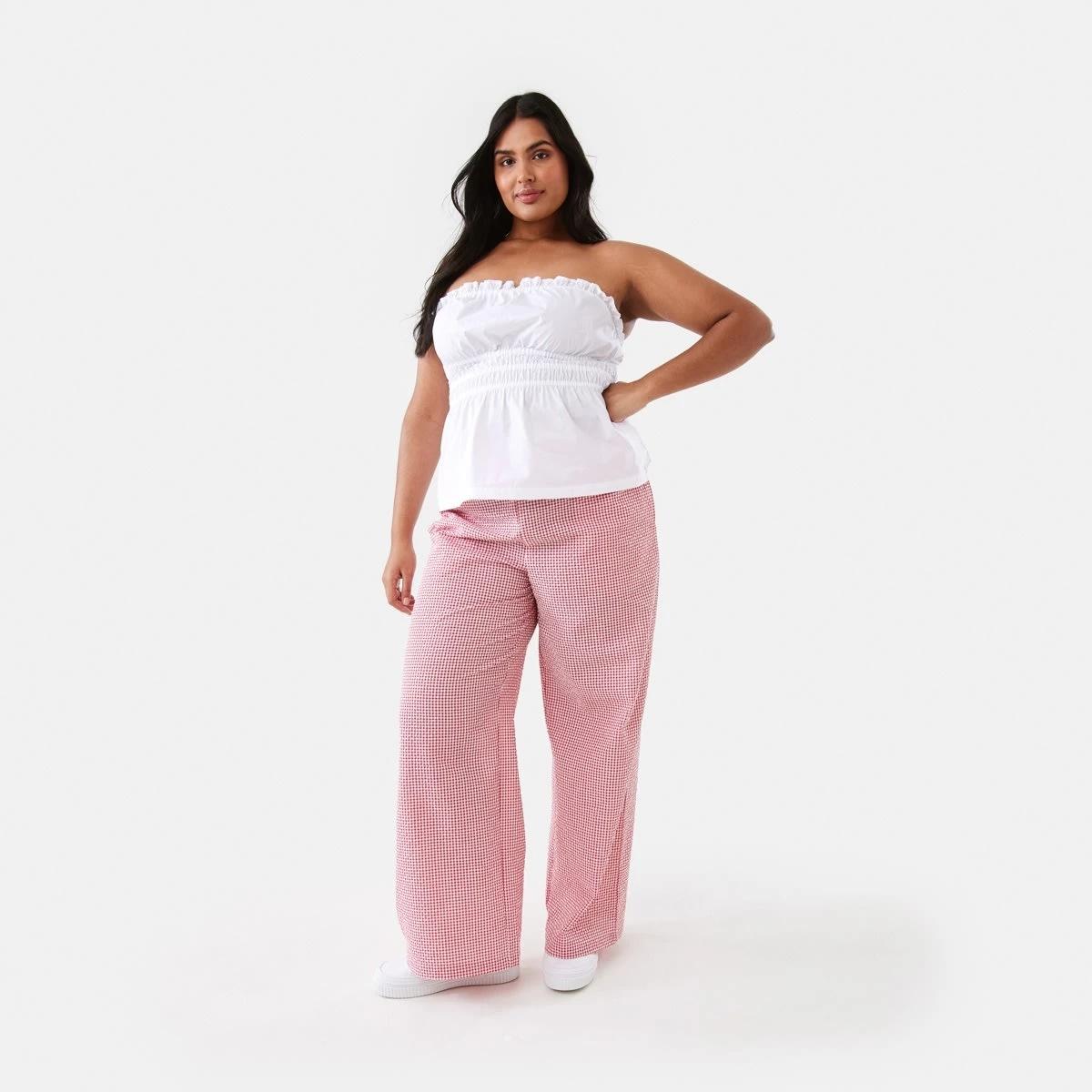 4 Seersucker Pants Red Ging, 4 of 9