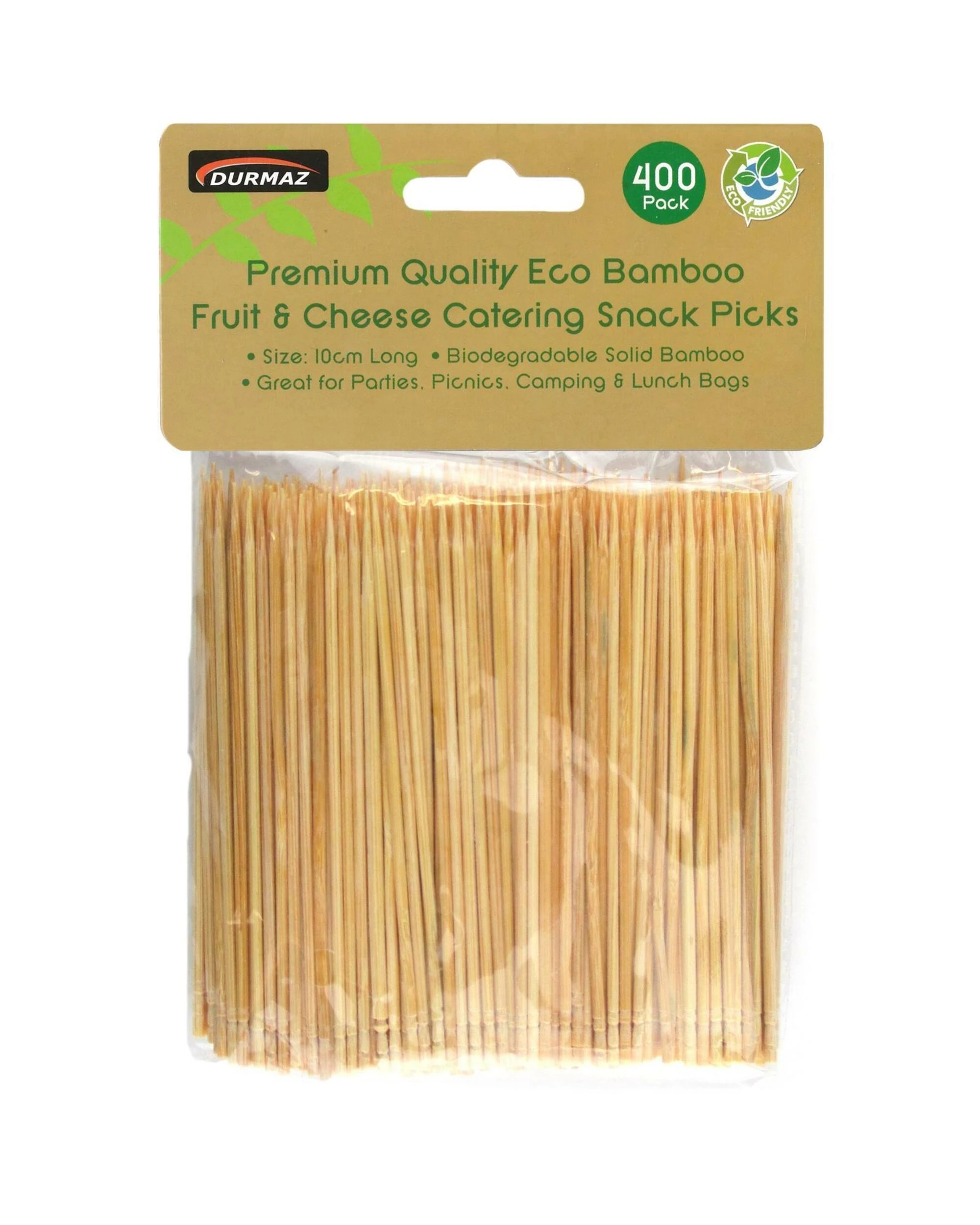1 Durmaz Bamboo Cocktail Appetizer Picks Bulk Pack of 400 - Natural, 1 of 1