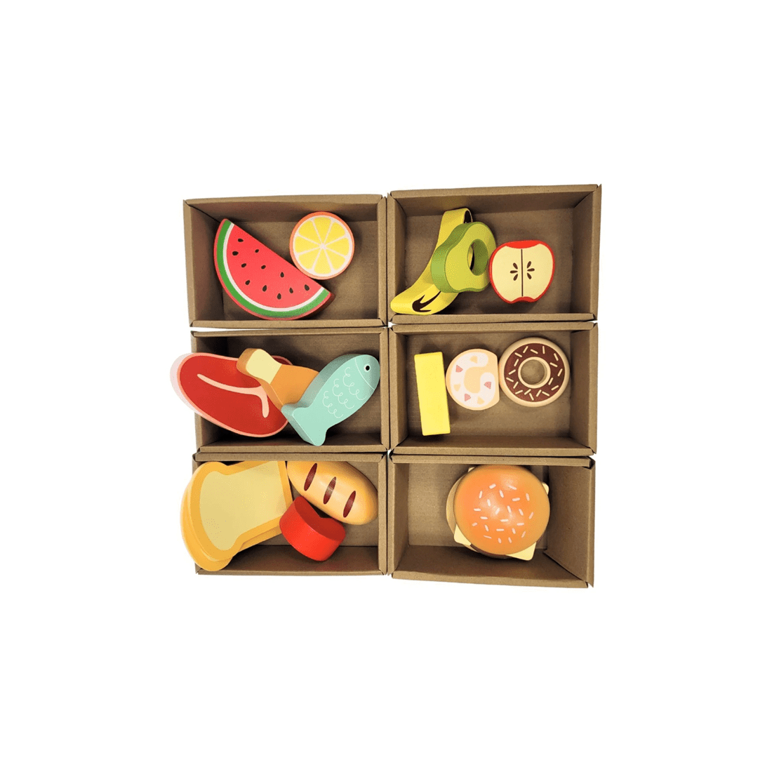 6 Tooky Toy Wooden Grocery Store Play Set Pretend Play For Kids 3 Years Plus - Multi, 6 of 9