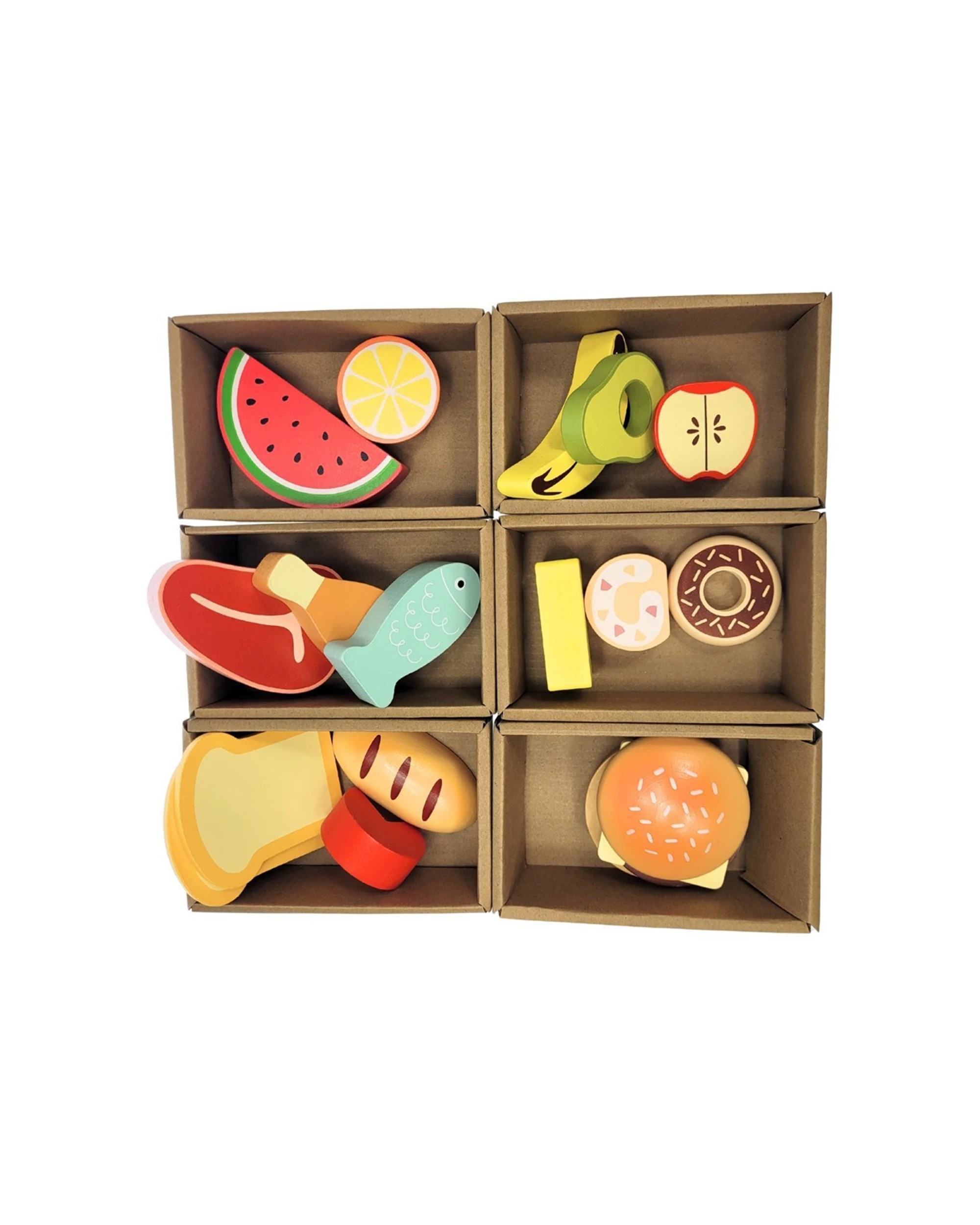 6 Tooky Toy Wooden Grocery Store Play Set Pretend Play For Kids 3 Years Plus - Multi, 6 of 9