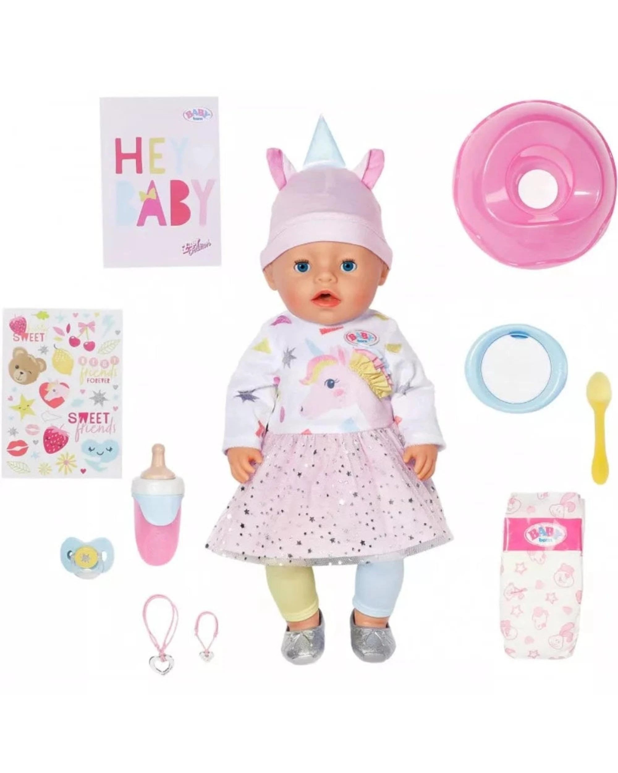 2 Baby Born Emma in Unicorn Style 43cm Doll, 2 of 3