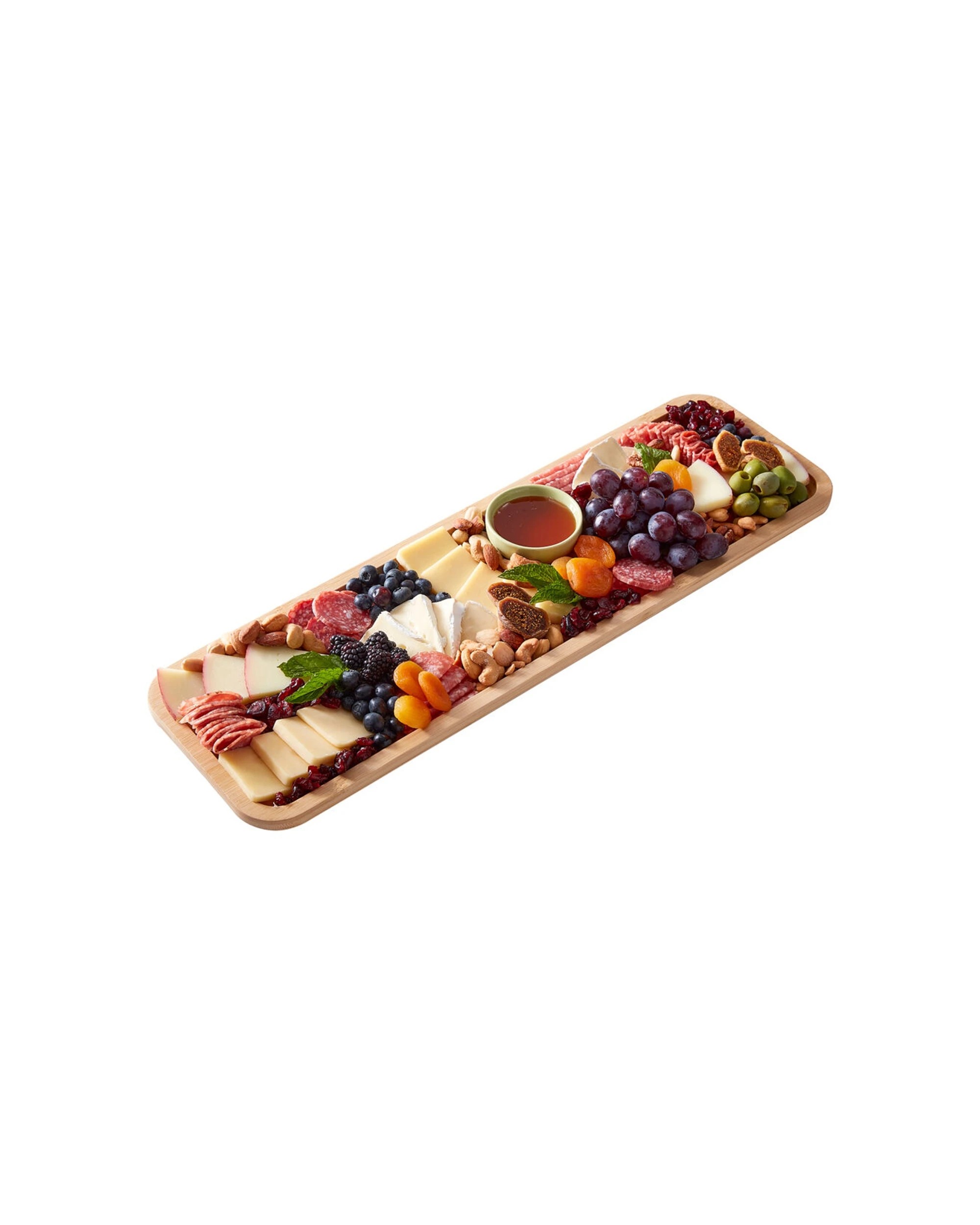 3 Farberware 2PK Build-a-Board Bamboo Snacking Platter With Lid Durable - Multi, 3 of 6