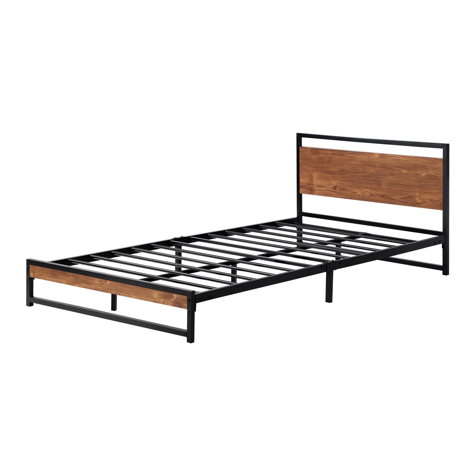 7 Oikiture Metal Bed Frame Single Size Beds Base Platform
 - Black, 7 of 9
