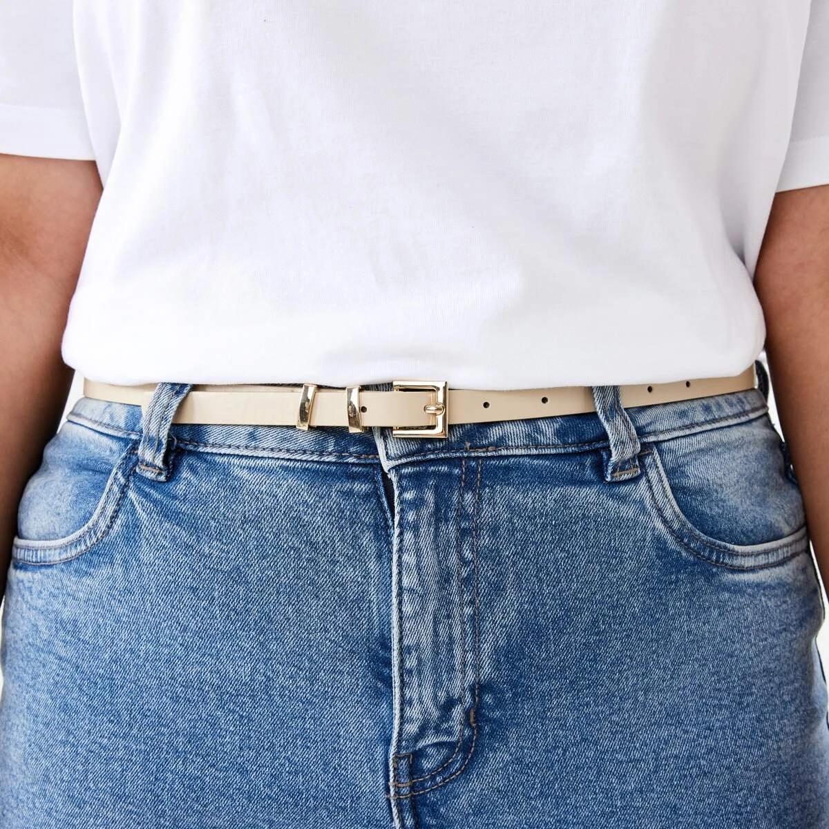 5 2 Pack Skinny Belts LEOPARD BEIGE, 5 of 6