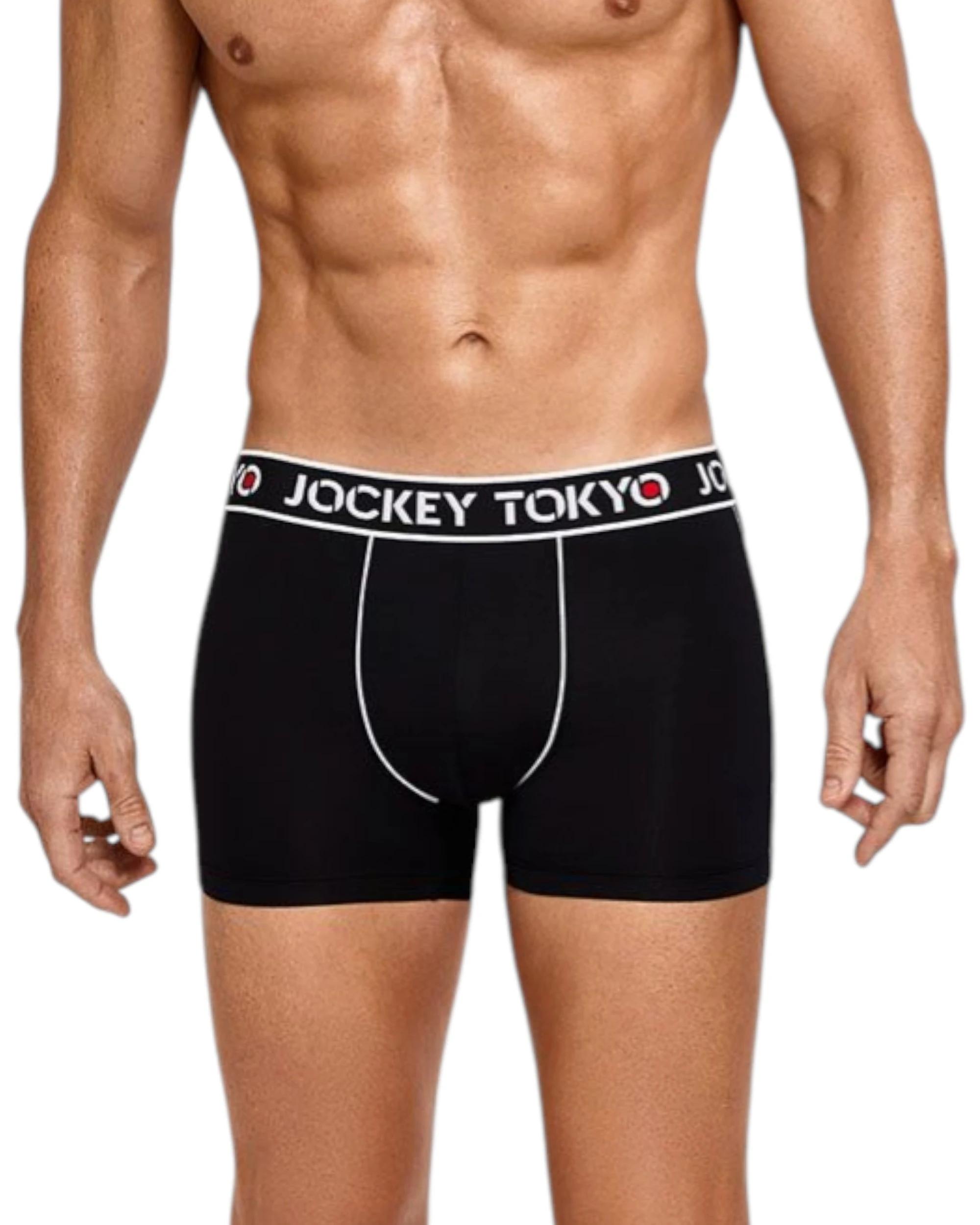 2 Jockey 3 Pack Mens Tokyo Cotton Trunks Black Comfort Underwear BLACK, 2 of 3