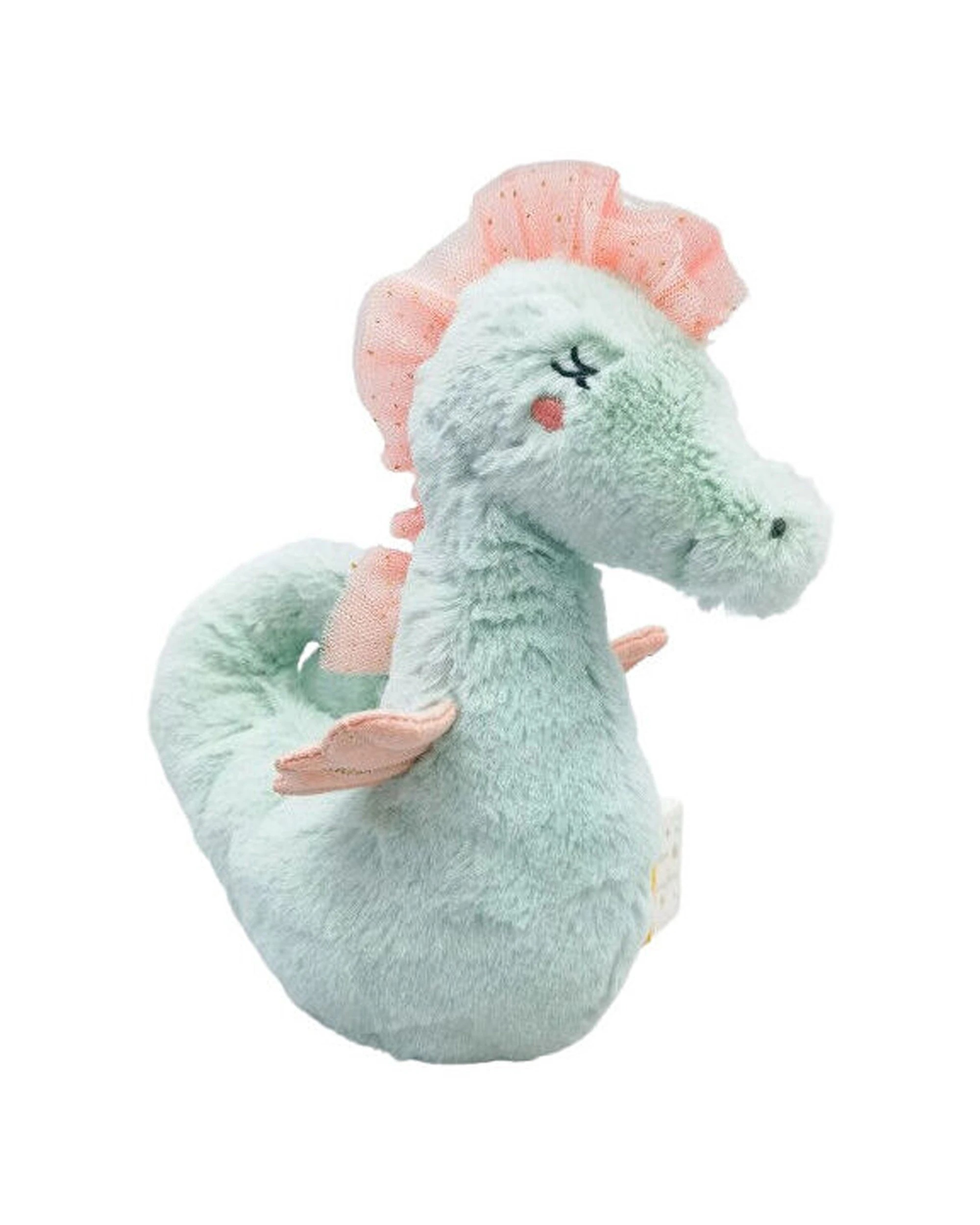 1 Urban Seahorse Rattle Stuffed Animal Plush Baby Soft Toy 19cm - Multi, 1 of 2