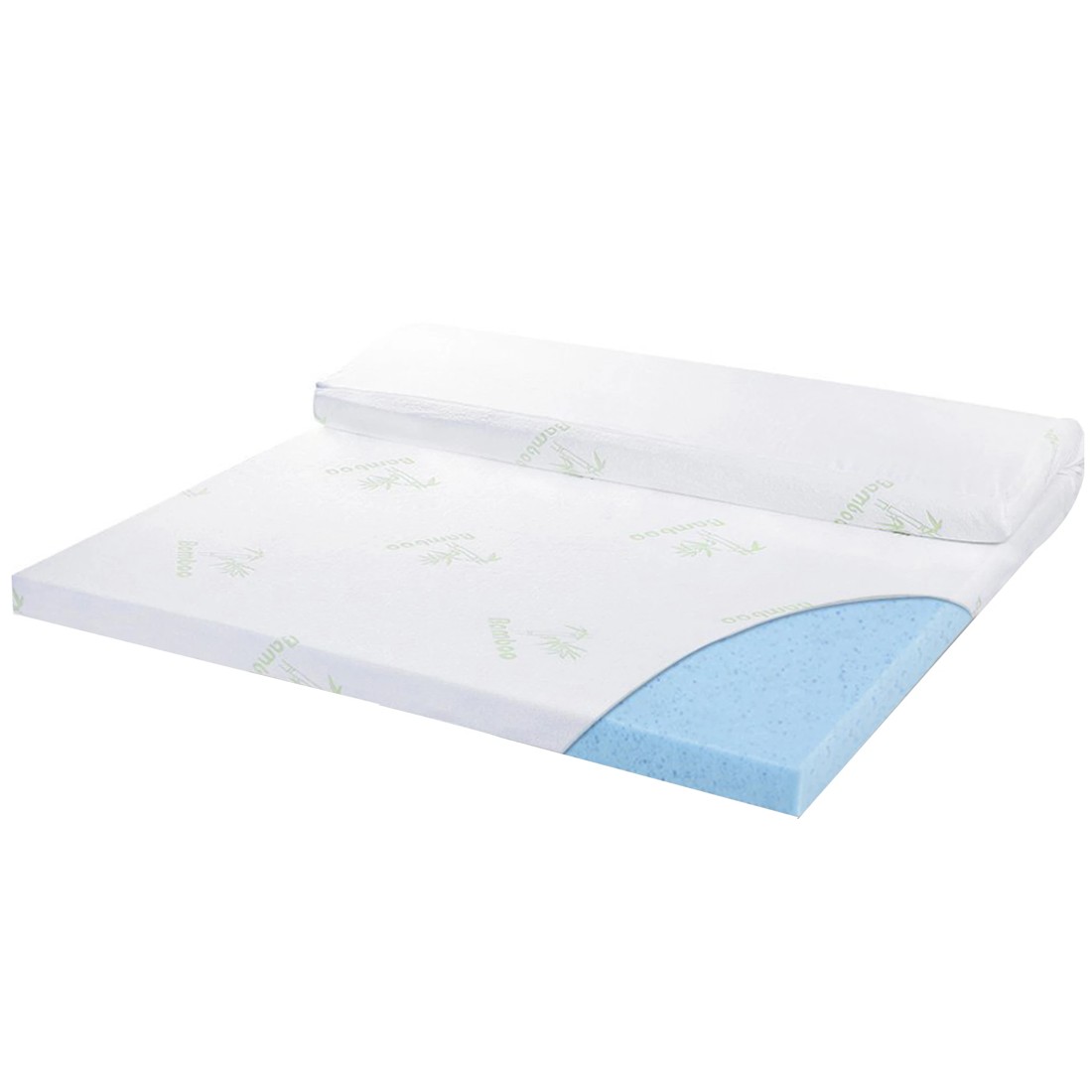 2 Dreamz 5cm Thick Mattress Topper King Single, 2 of 6