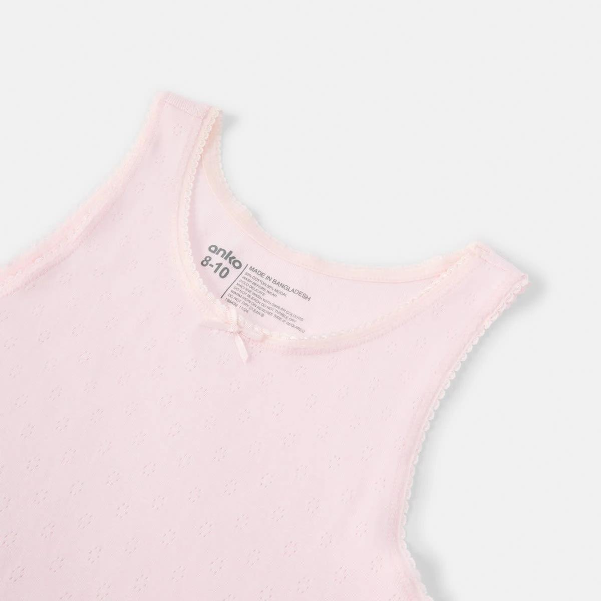 3 3 Pack Super Soft Singlets Wht Multi, 3 of 6