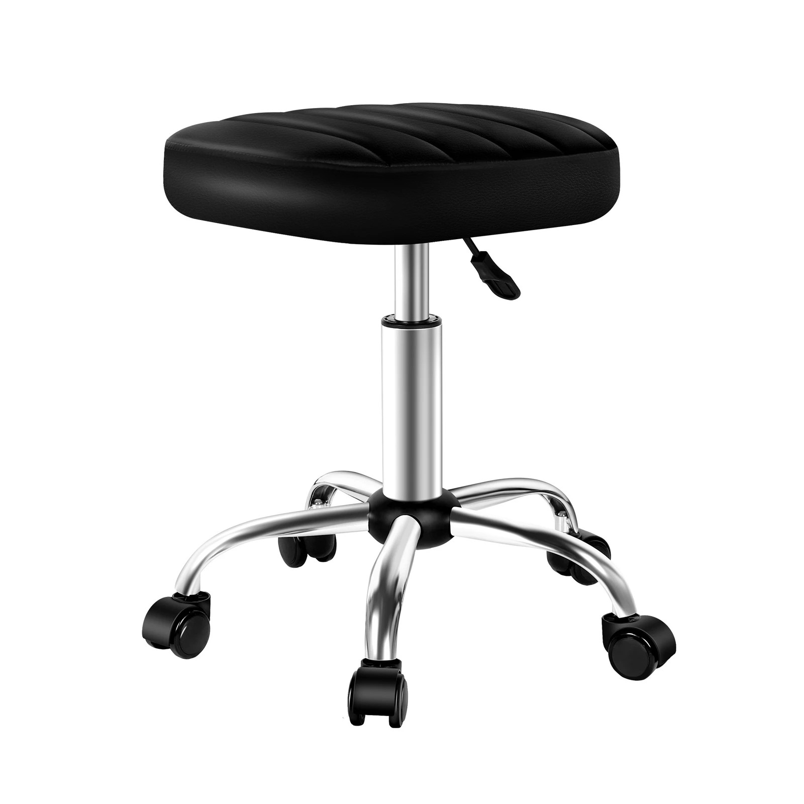 8 Alfordson Salon Stool Square Swivel Barber Hair Dress Chair Lina - Black, 8 of 9