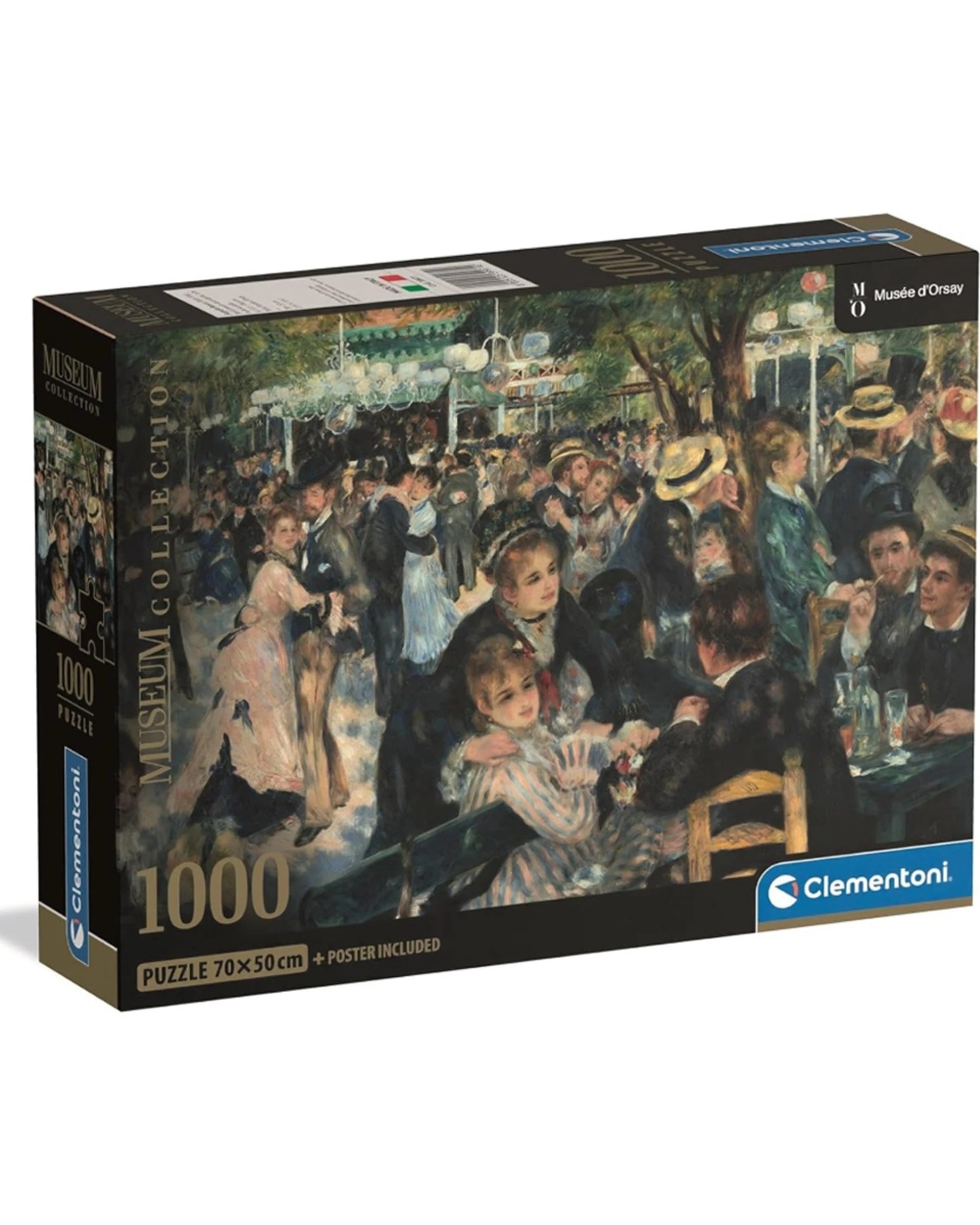 1 Clementoni Museum Collection Bal Au Moulin De La Galette 1000 Piece Puzzle - Multi, 1 of 2
