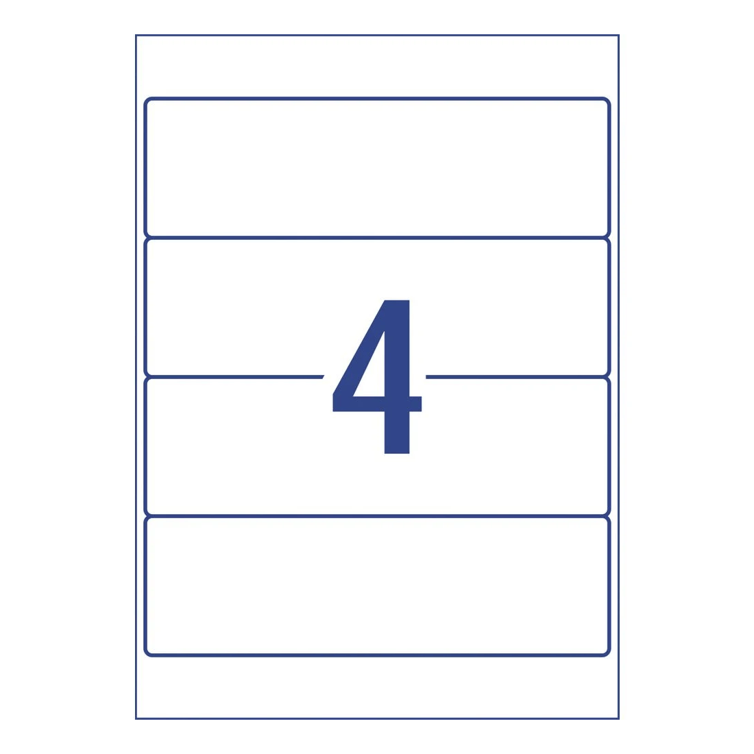 Avery 4UP Laser Lever Arch Labels White 25 Sheets - Kmart